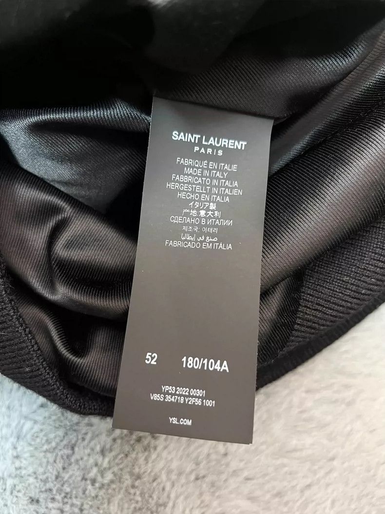 Saint Laurent Paris Saint Laurent Paris22 Autumn/Winter Striped tweed Teddy Ba Size US L / EU 52-54 / 3 - 7 Thumbnail