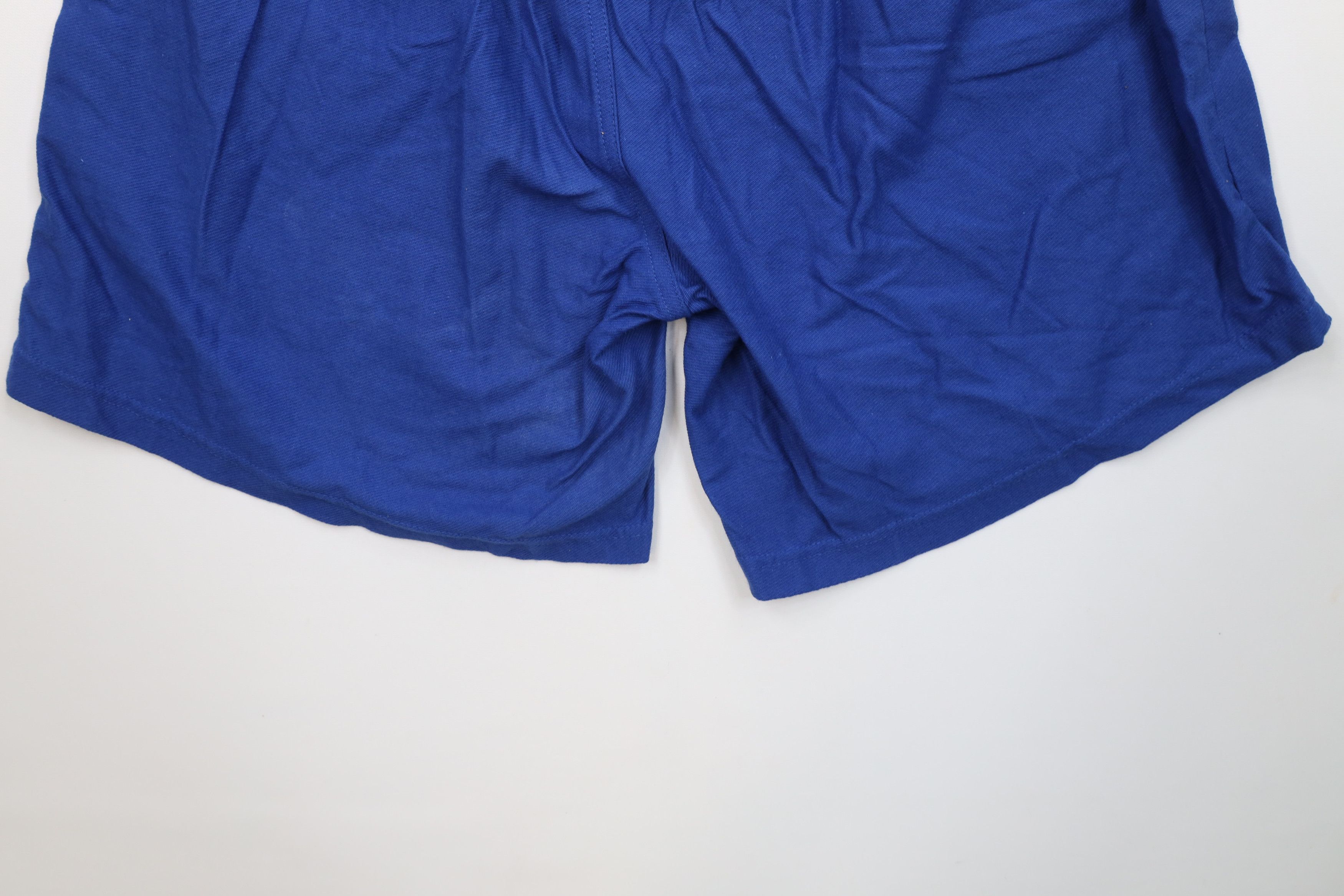 Vintage Deadstock Vintage 90s Adidas Above Shorts Royal Blue Cotton Size US 36 / EU 52 - 16 Thumbnail