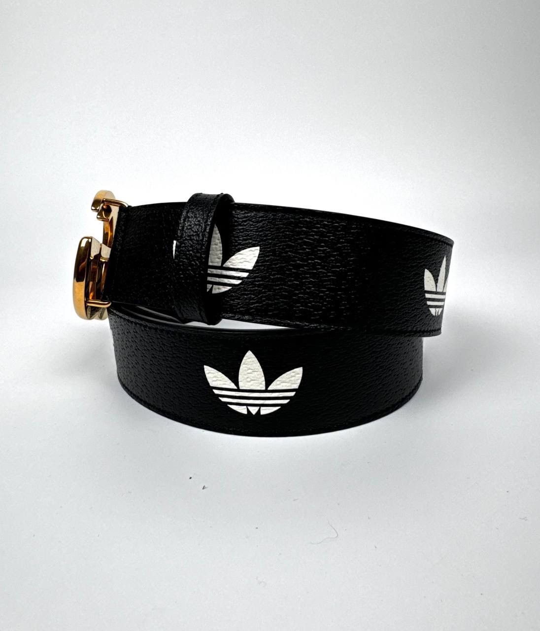Gucci Gucci Adidas GG leather belt Size 34 - 5 Thumbnail