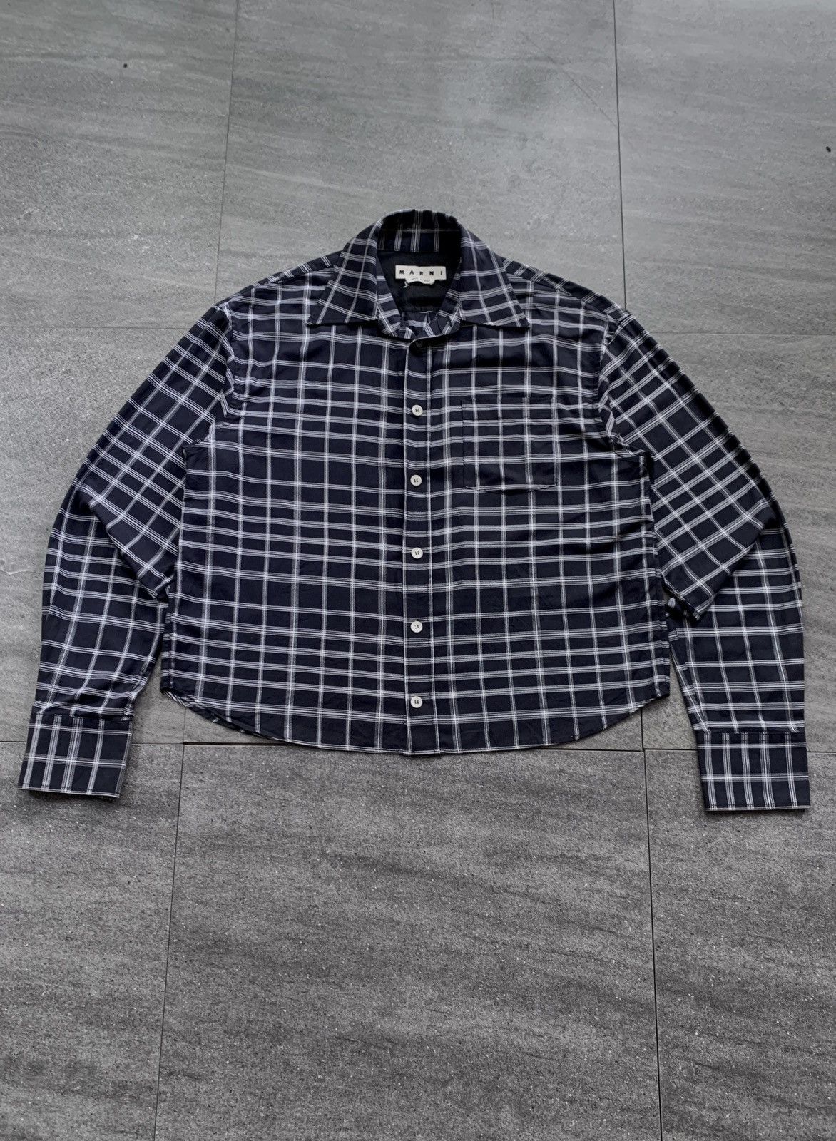 Marni FREE TAX! Cropped Plaid Shirt Size US M / EU 48-50 / 2 - 2 Thumbnail