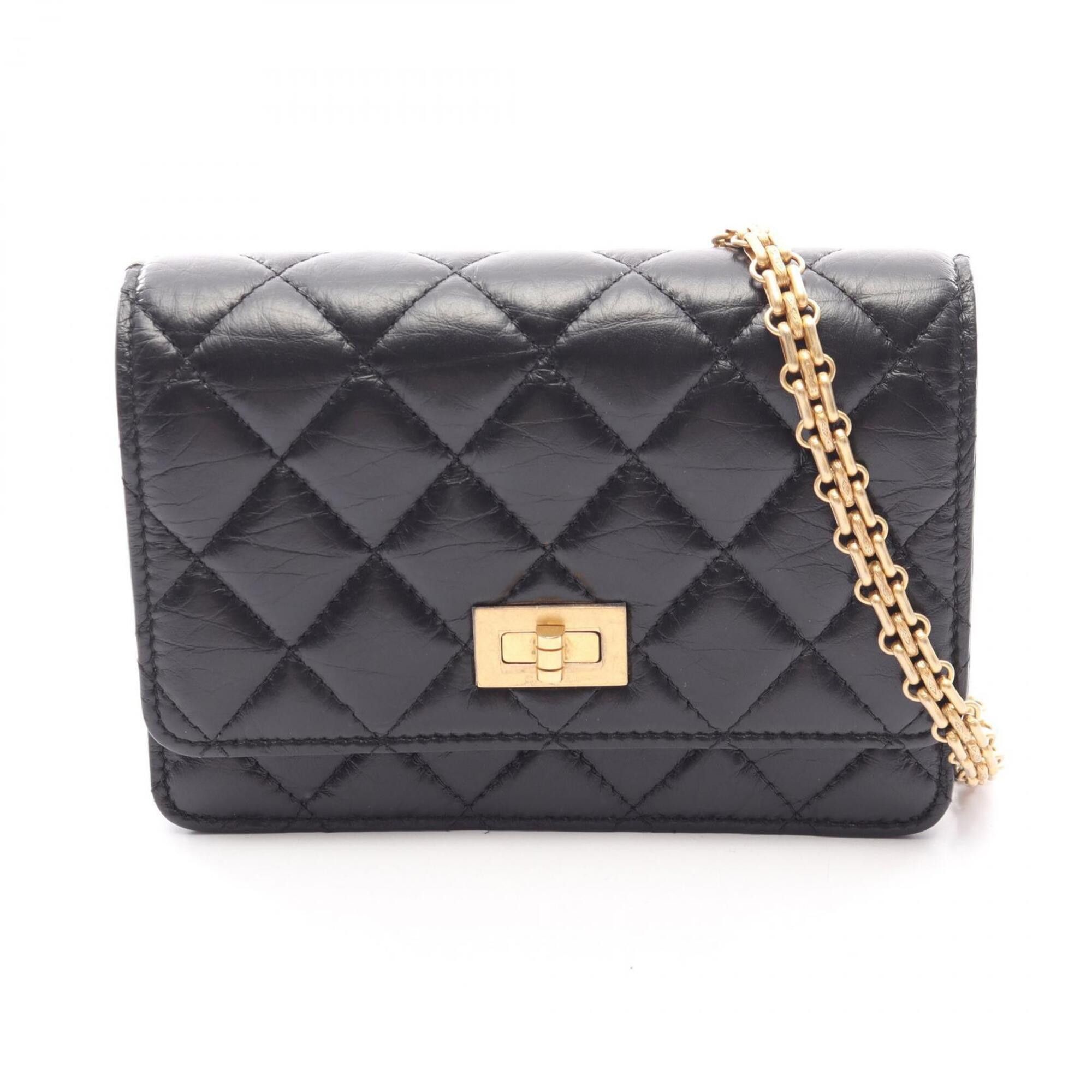 Chanel Chanel 2.55 Matelassé Mini Shoulder Bag/Handbag, Calfskin Leather, Women's, Black Size ONE SIZE - 1 Thumbnail