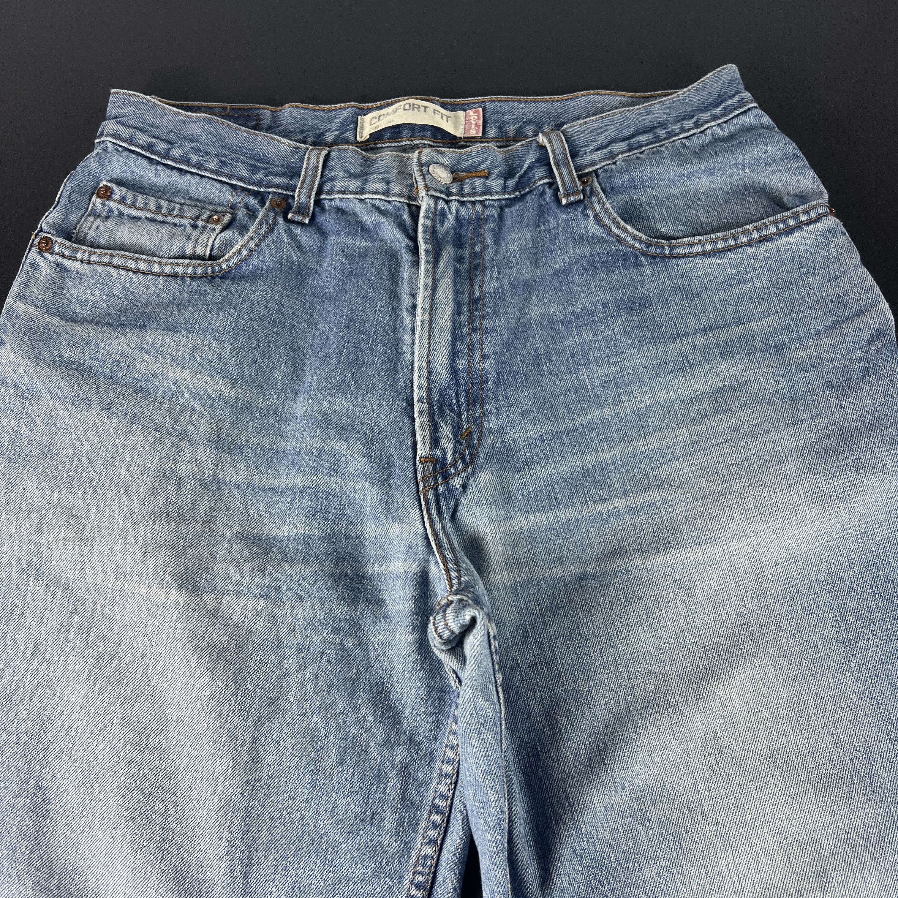 Levi's × Vintage Y2K Levi's Jeans 560 Loose Tapered Blue Faded Cotton Denim Size US 34 / EU 50 - 2 Thumbnail