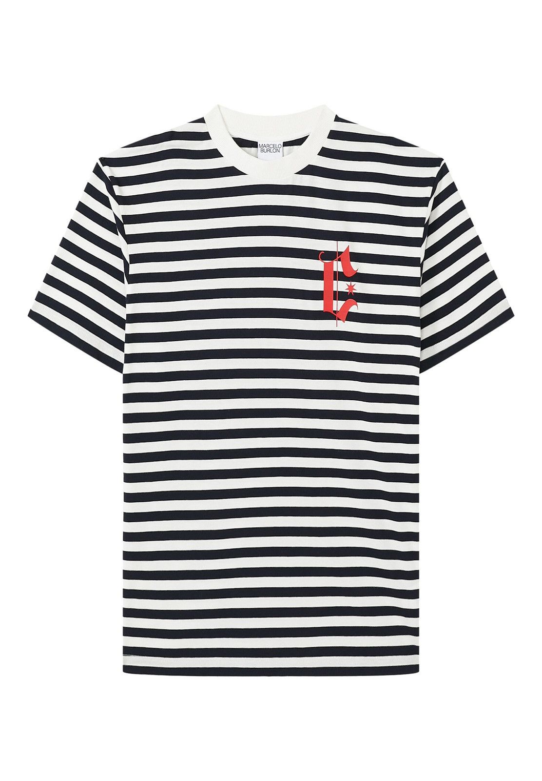 Marcelo Burlon Marcelo Burlon County of Milan headletter stripe basic tee Size US M / EU 48-50 / 2 - 1 Thumbnail
