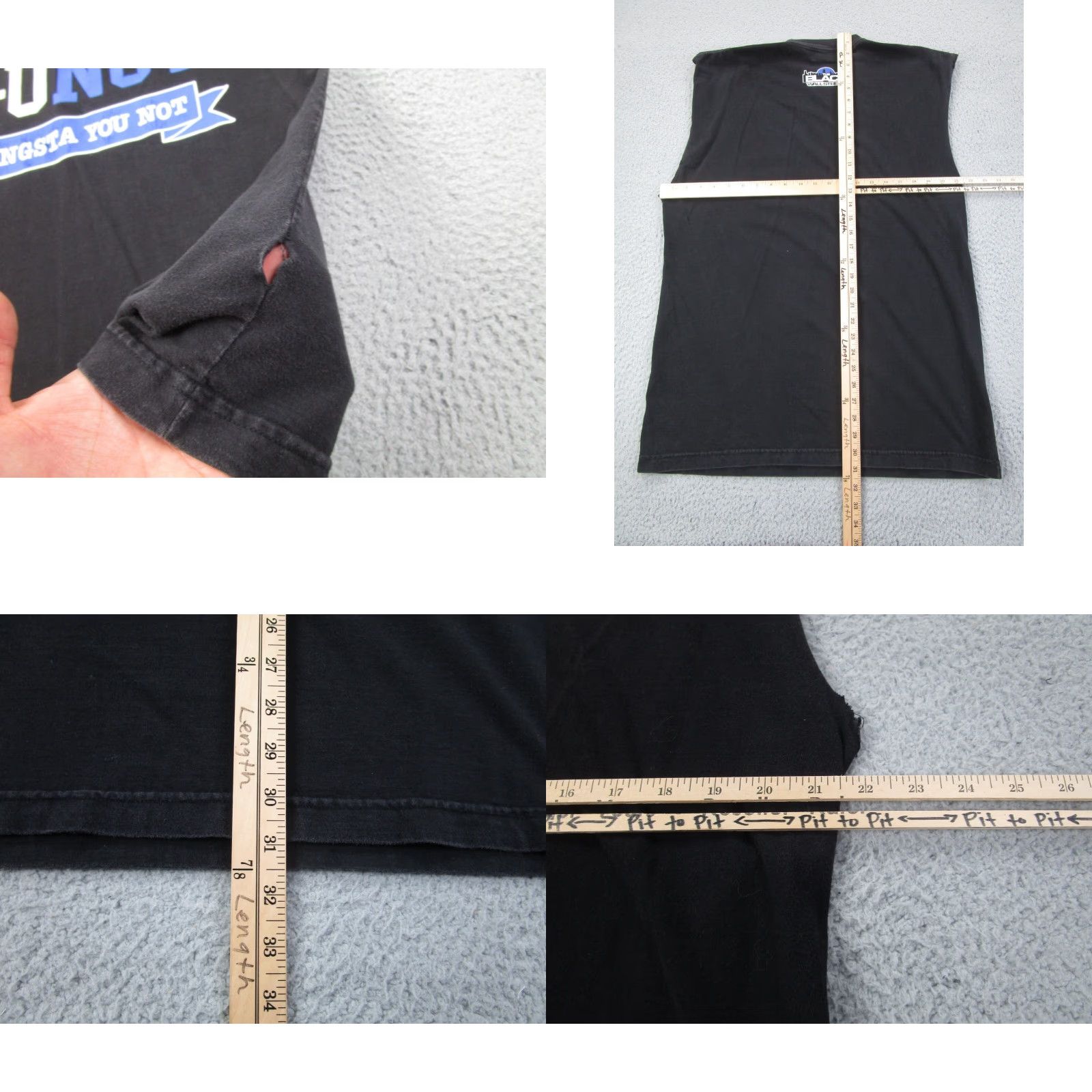 Walls VINTAGE G-UNOT Shirt Mens XL Black Wall Street 50 Cent y2k 2000s Rap Hip Hop Tank Size US XL / EU 56 / 4 - 8 Thumbnail