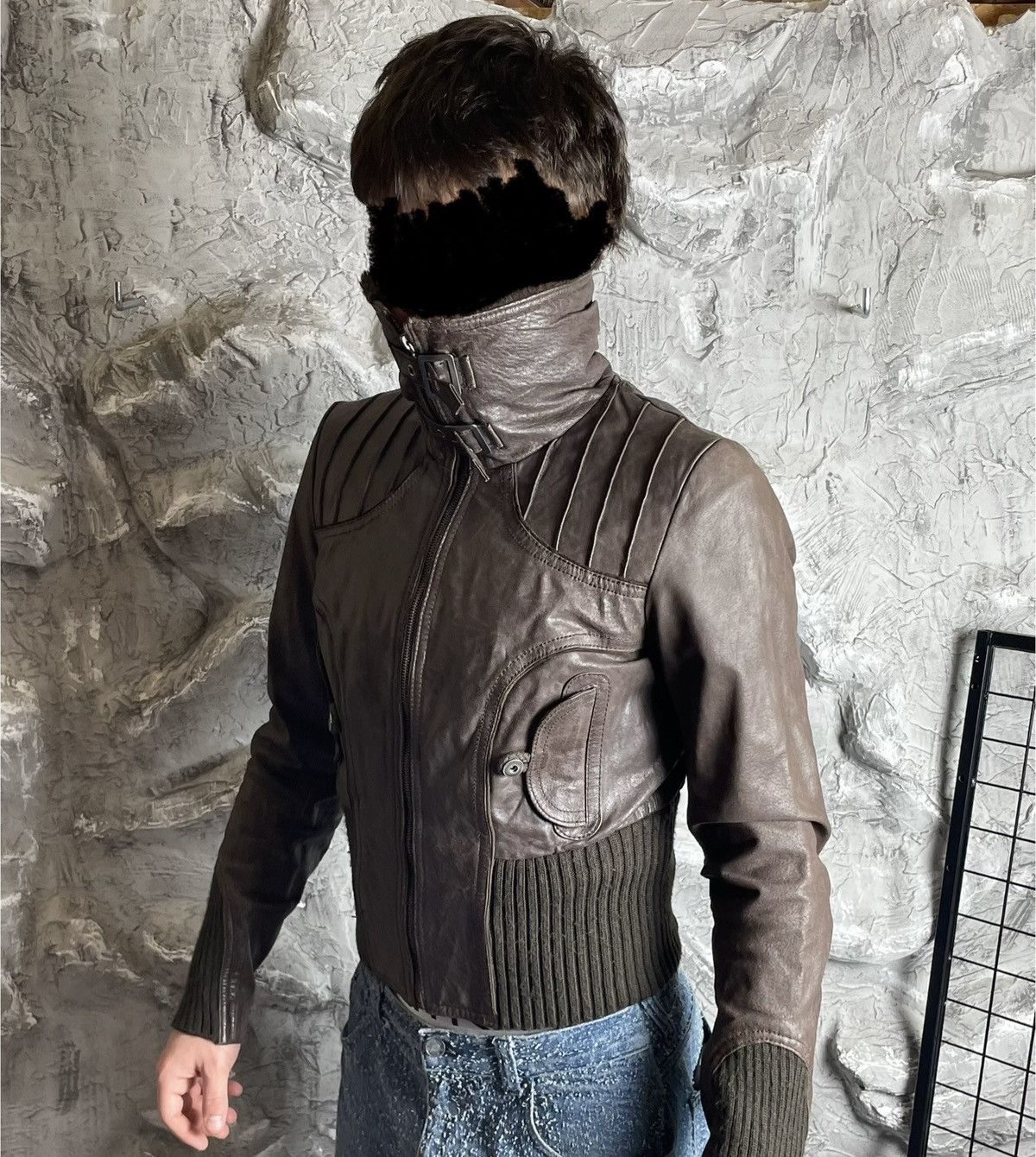 Hysteric Glamour Y2K 2000s Fur Japanese Nylon Bomber IfSixWasNine LGB Style Size US S / EU 44-46 / 1 - 16 Thumbnail