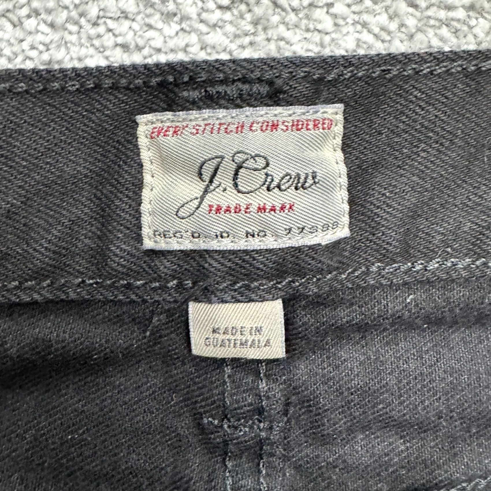 J.Crew J.Crew Jeans Mens 31x30 Black Denim Straight Leg Cotton Casual Stretch Size US 31 - 5 Thumbnail