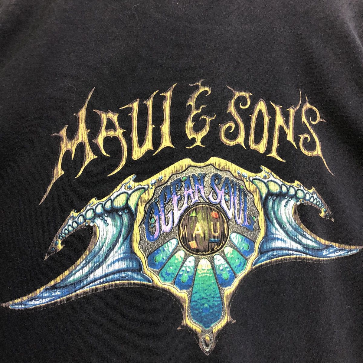 Maui and Sons × Vintage Vintage Maui And Sons Ocean Soul Backhitt Surfing Tshirt Size US XL / EU 56 / 4 - 4 Thumbnail