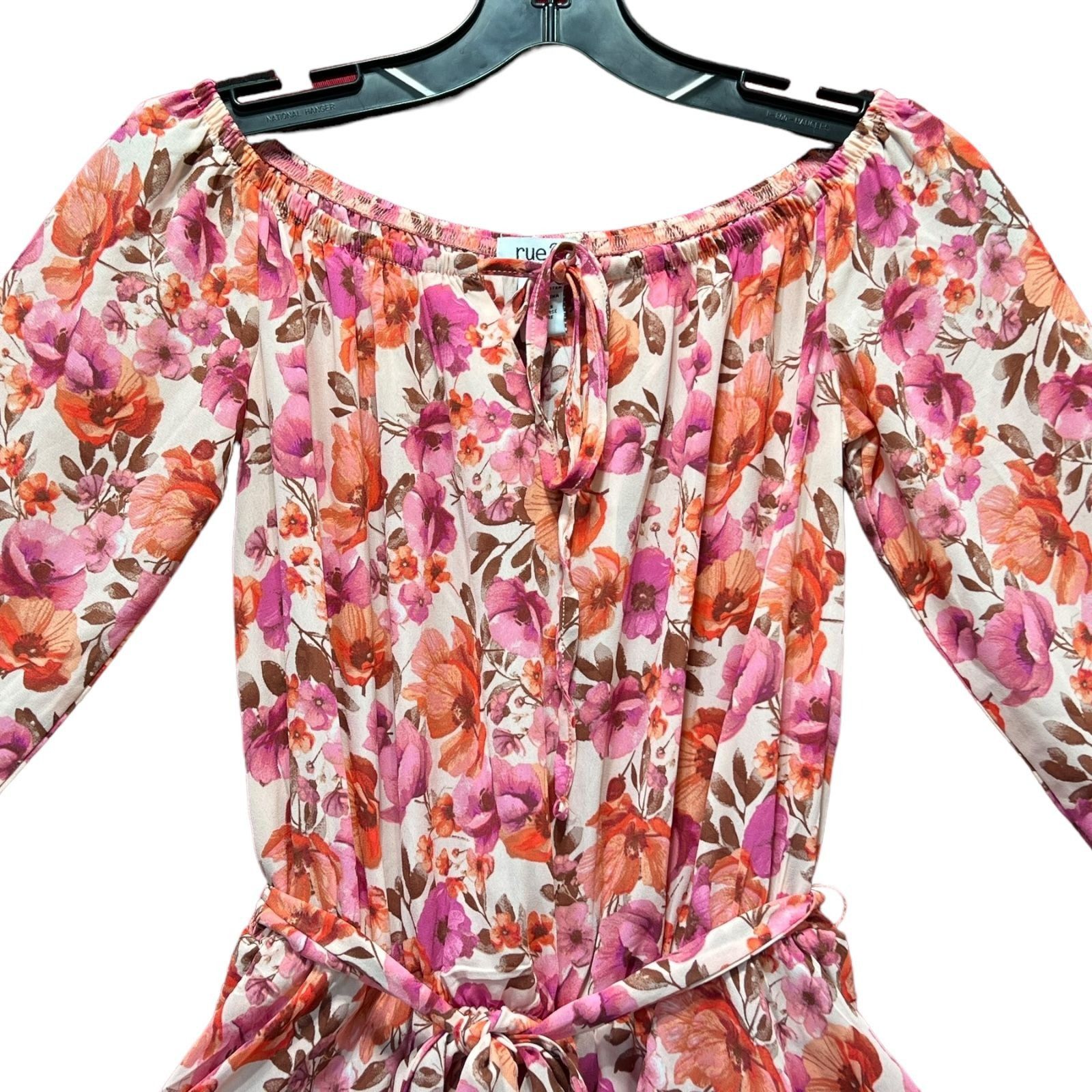 rue21 Rue 21 - Women's Off Shoulder Floral Short Romper - Bell Sle Size ONE SIZE - 17 Thumbnail