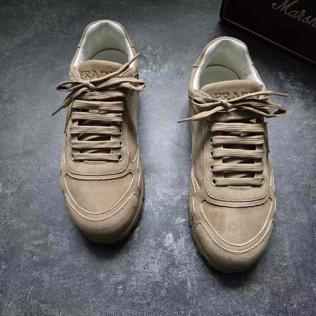 Prada Prada Casual Beige Lowtop Sneakers 39 Men Size US 6.5 / EU 39-40 - 1 Thumbnail
