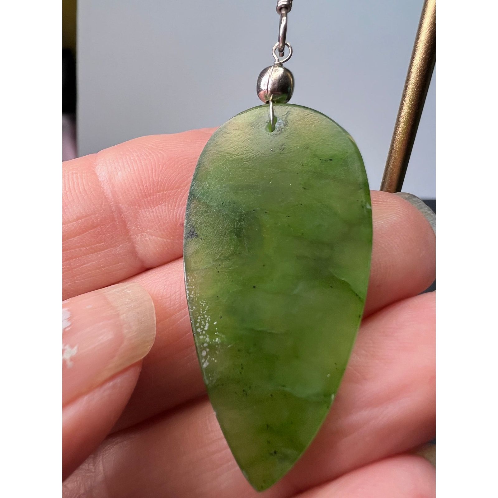 Other Nephrite Jade earrings Size ONE SIZE - 2 Thumbnail