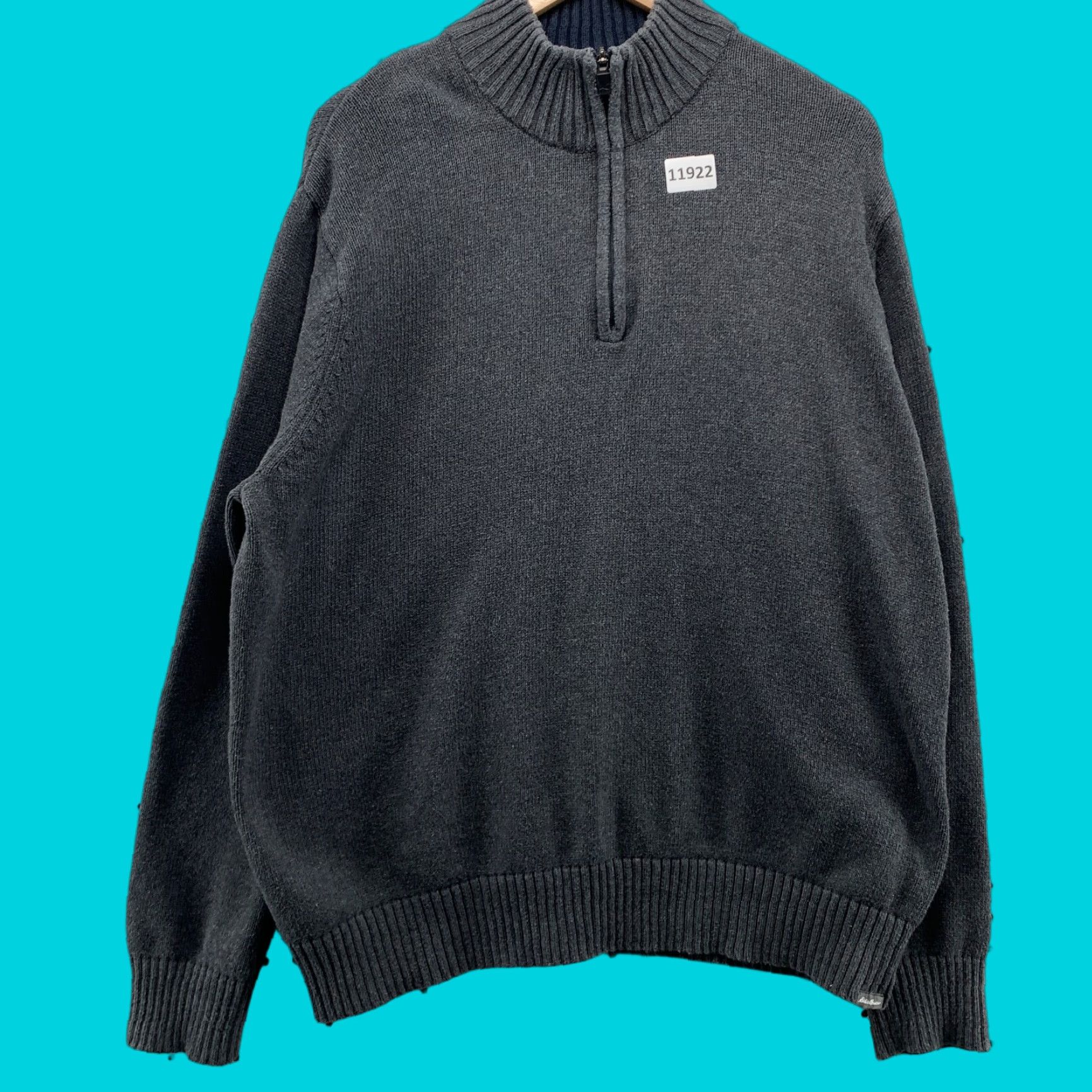 Eddie Bauer Eddie Bauer Sweater XL Men Pullover Long Sleeve 1/4 Zip Gray XL Size US XL / EU 56 / 4 - 1 Thumbnail