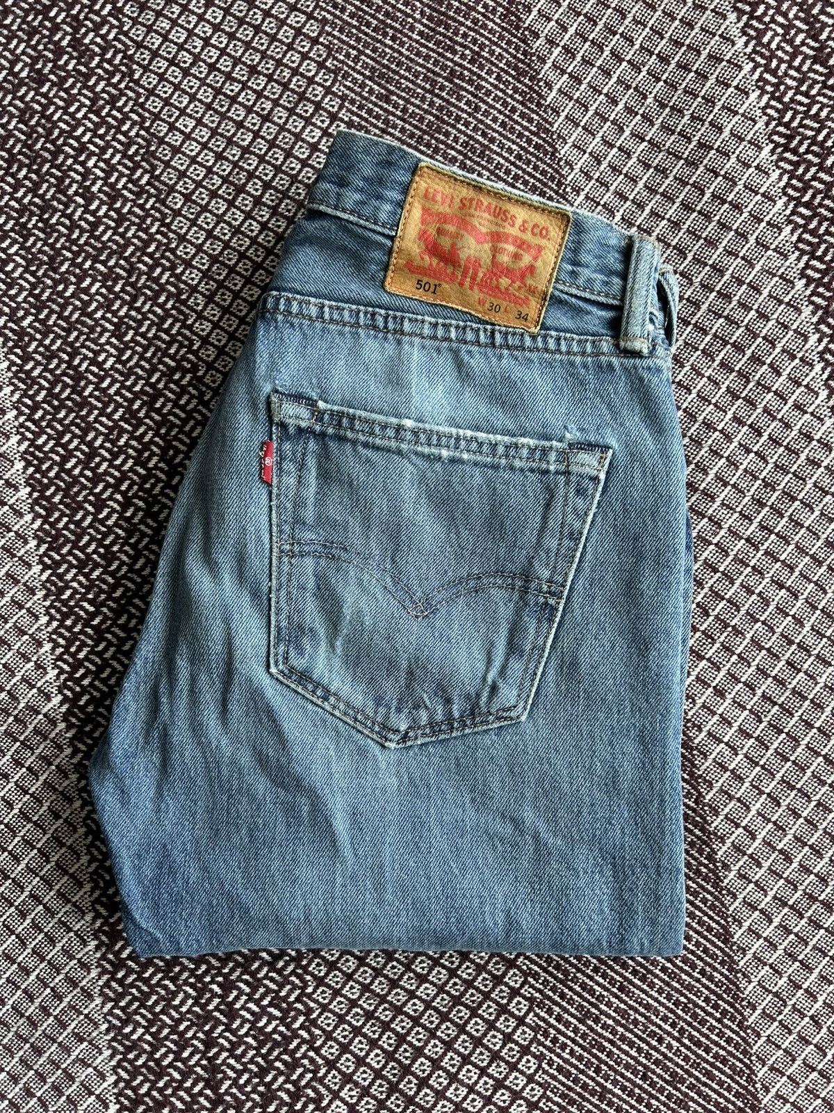 Levi's Vintage Levis 501 Wash Distressed Denim Jeans Size 30 Solid Size US 30 / EU 46 - 16 Thumbnail