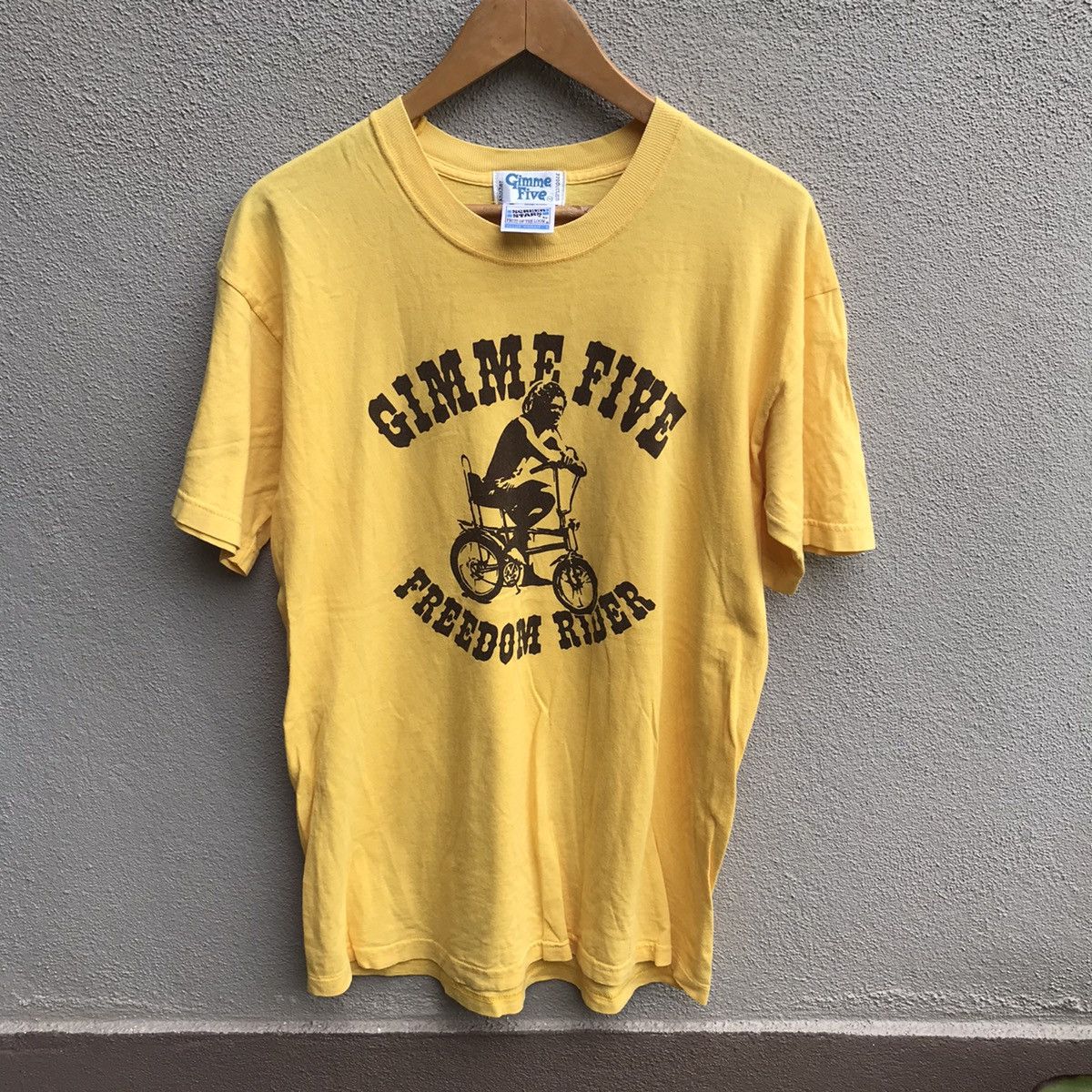 Vintage 90s GIMME FIVE tee freedom rider