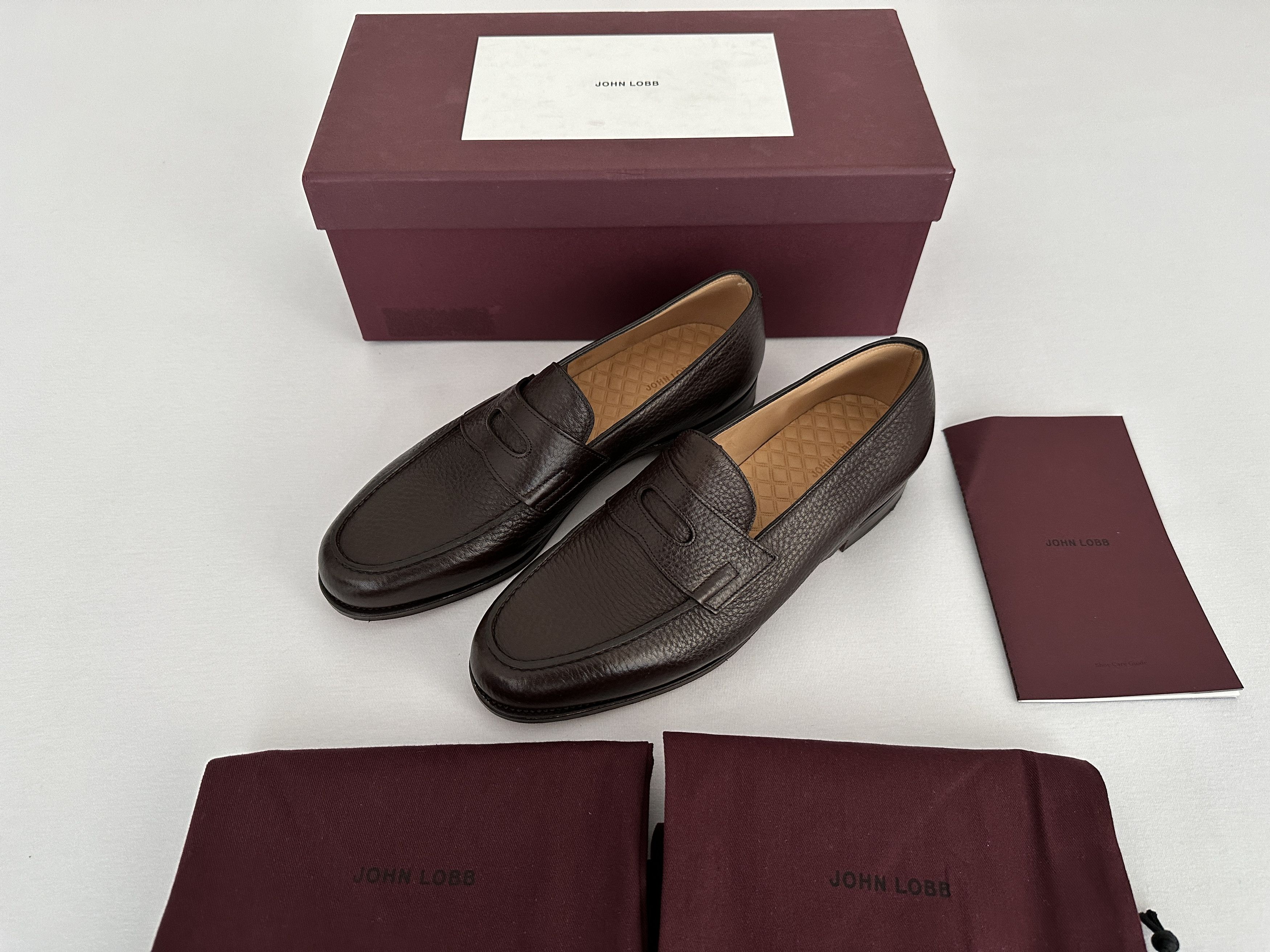 John Lobb Lopez Loafers Moorland Grain Leather Size US 9 / EU 42 - 1 Thumbnail