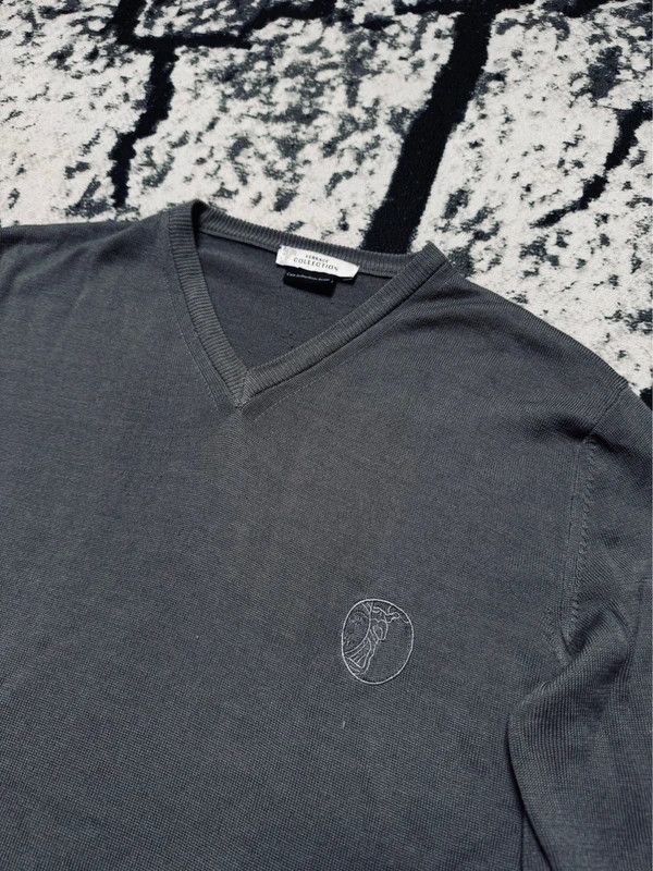 Versace Sweter Versace Collection szare logo S Size US S / EU 44-46 / 1 - 3 Thumbnail