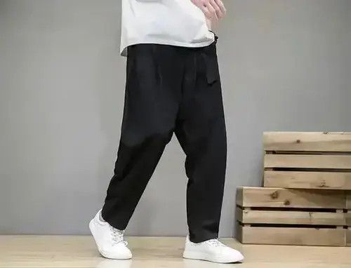 VIBE Beige Harem Pants Elastic Waist Size US 32 / EU 48 - 4 Thumbnail