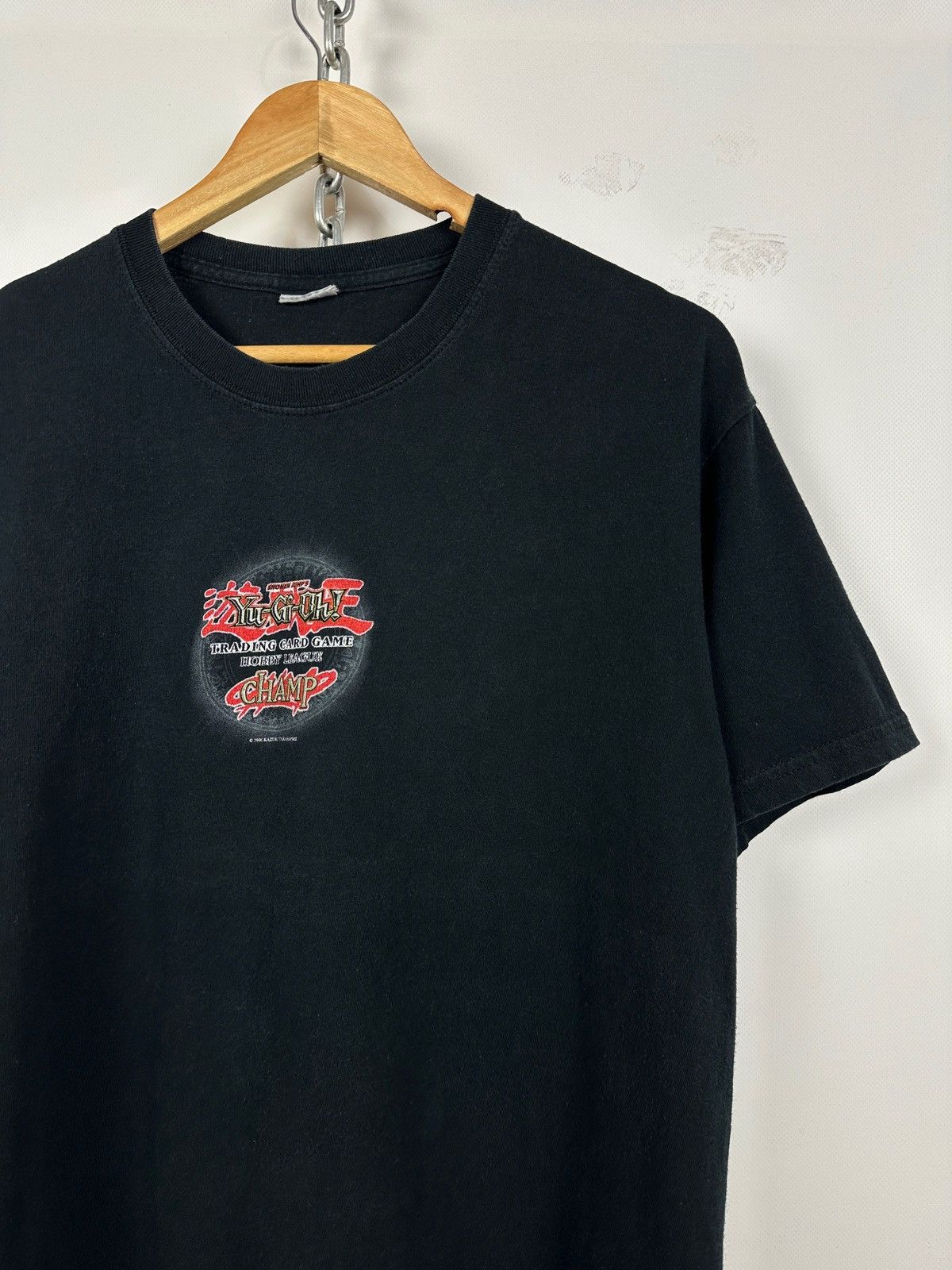 Anime 1996 Vintage Kazuki Takahashi Yu Gi Oh Hobby League T-Shirt Size US L / EU 52-54 / 3 - 12 Thumbnail