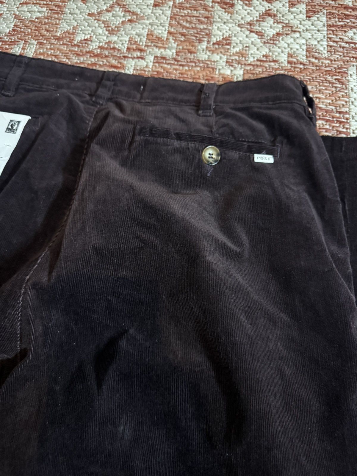 POST&CO Post Courdory Pants Sz 32 Dark Plum DSWT Size US 32 / EU 48 - 5 Thumbnail