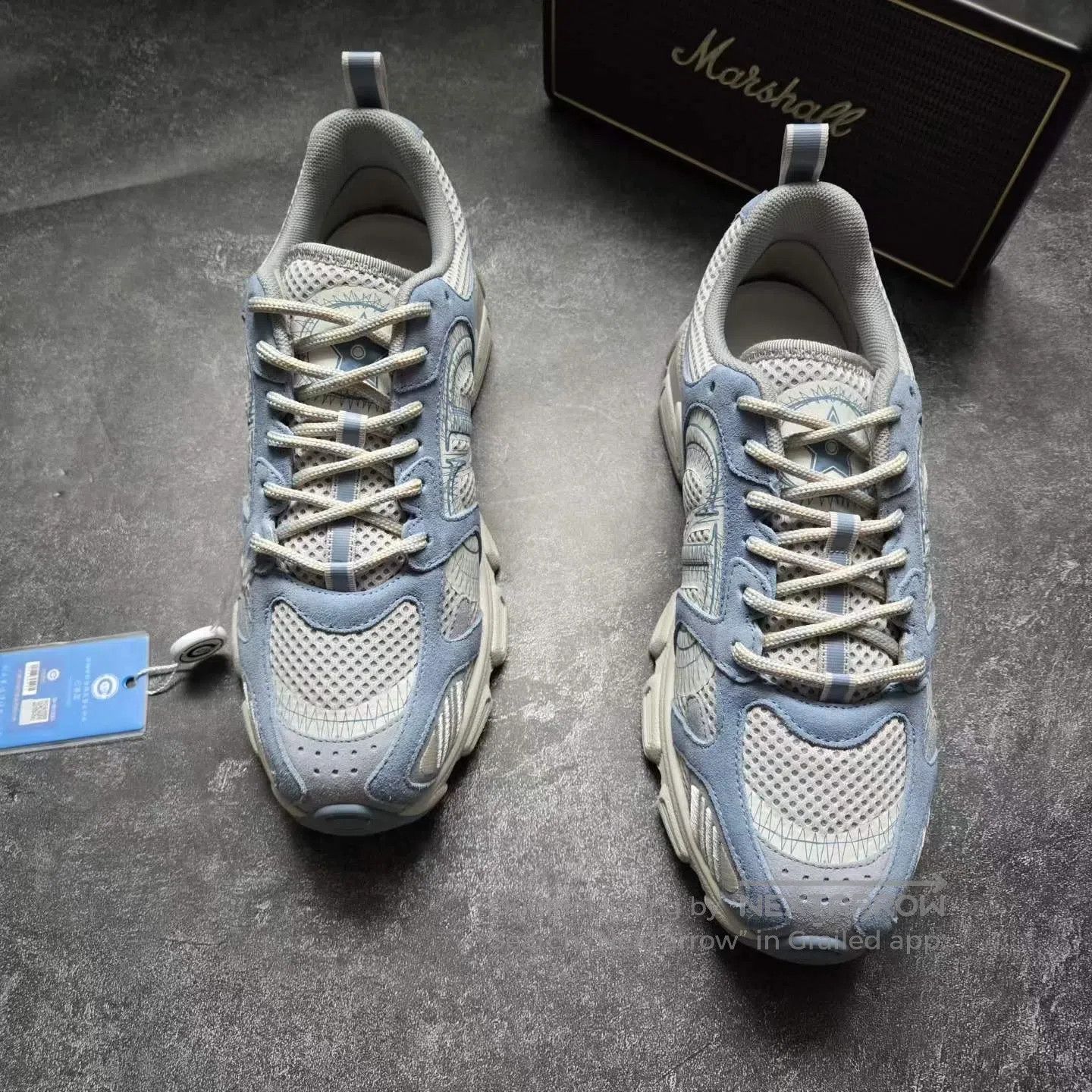 Dior Dior Chrono Sneaker in White and Sky Blue| Size US 8.5 / IT 38.5 - 3 Thumbnail