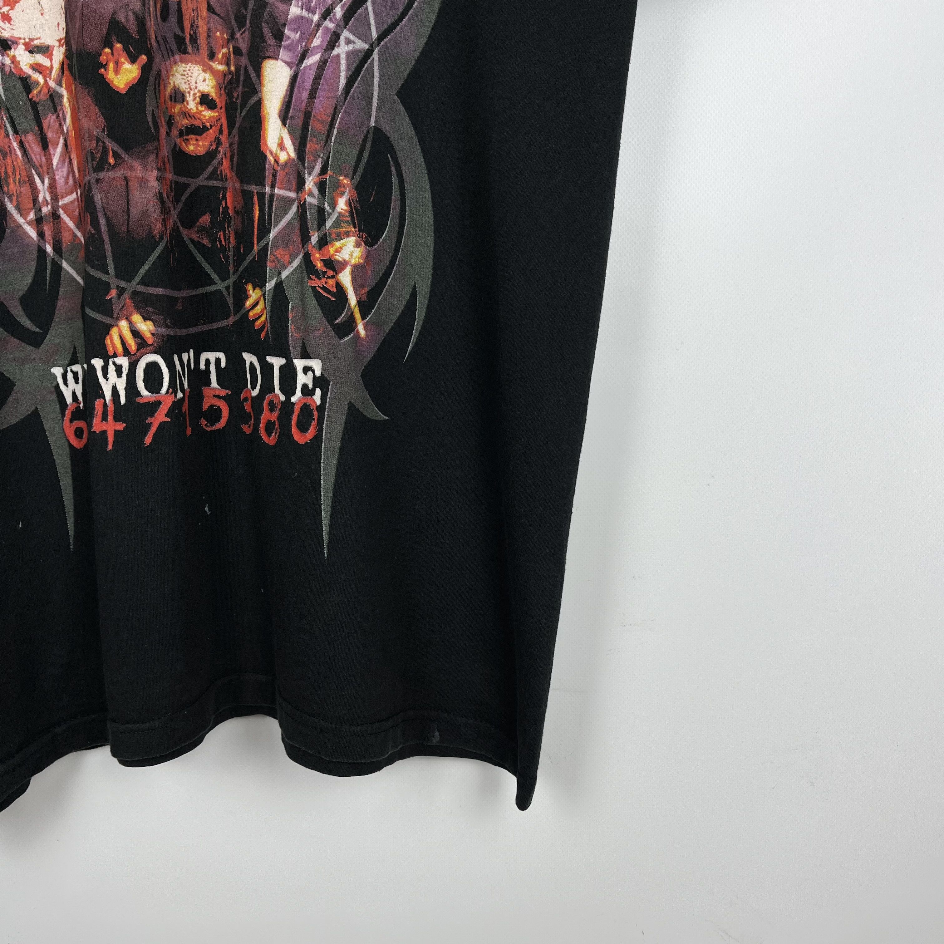 Band Tees Vintage Slipknot “We Won’t Die” Tour Rock Band T Shirt 2004 Size US L / EU 52-54 / 3 - 3 Thumbnail
