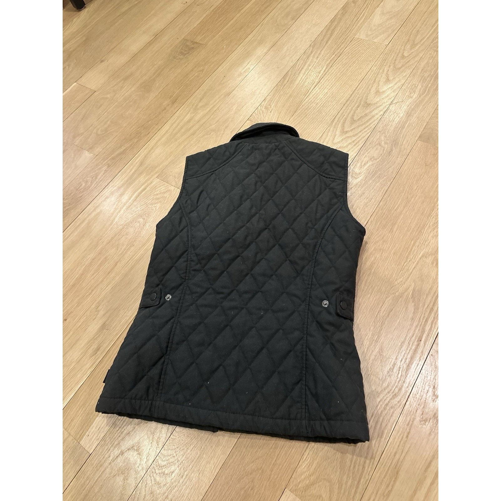 Barbour Barbour Vest Womens 6 Black Quilted Full Zip Collared Outdoo Size M / US 6-8 / IT 42-44 - 3 Thumbnail