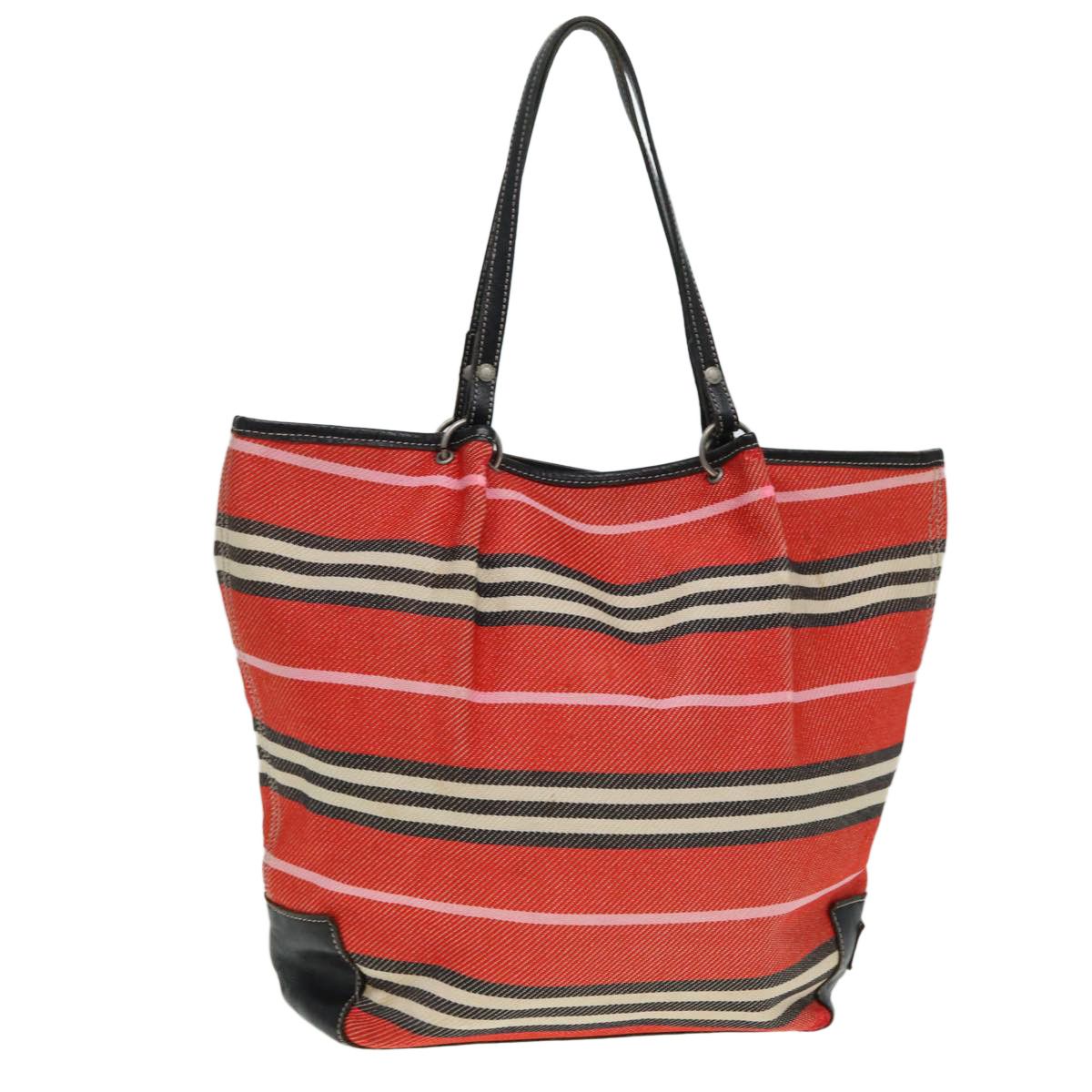 Burberry Red Canvas Tote Bag (Pre-Owned) Size ONE SIZE - 1 Thumbnail