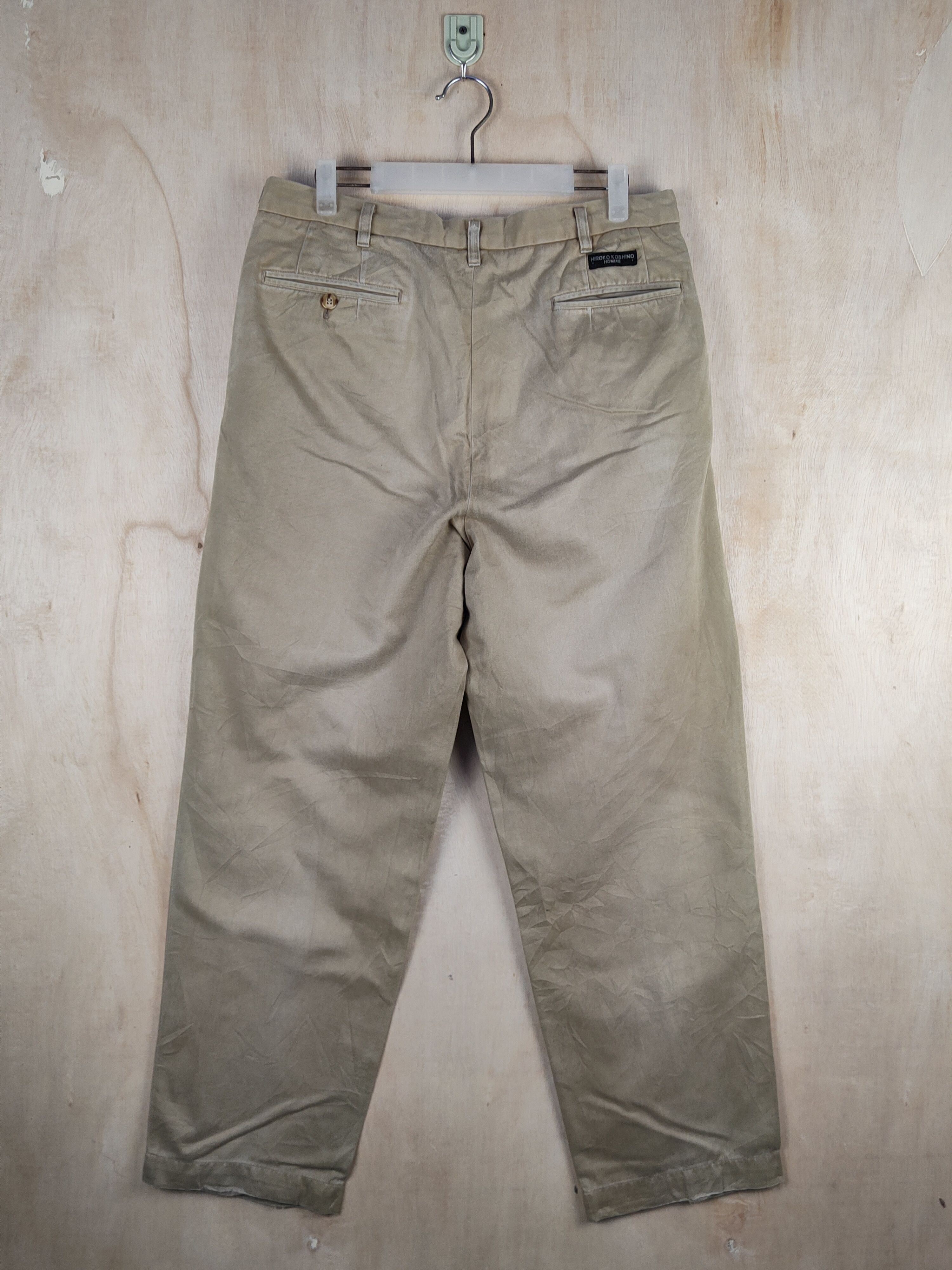 Hiroko Koshino Homme Hiroko Koshino Homme Beige Multipocket Casual Pants #S2414 Size US 33 - 7 Thumbnail