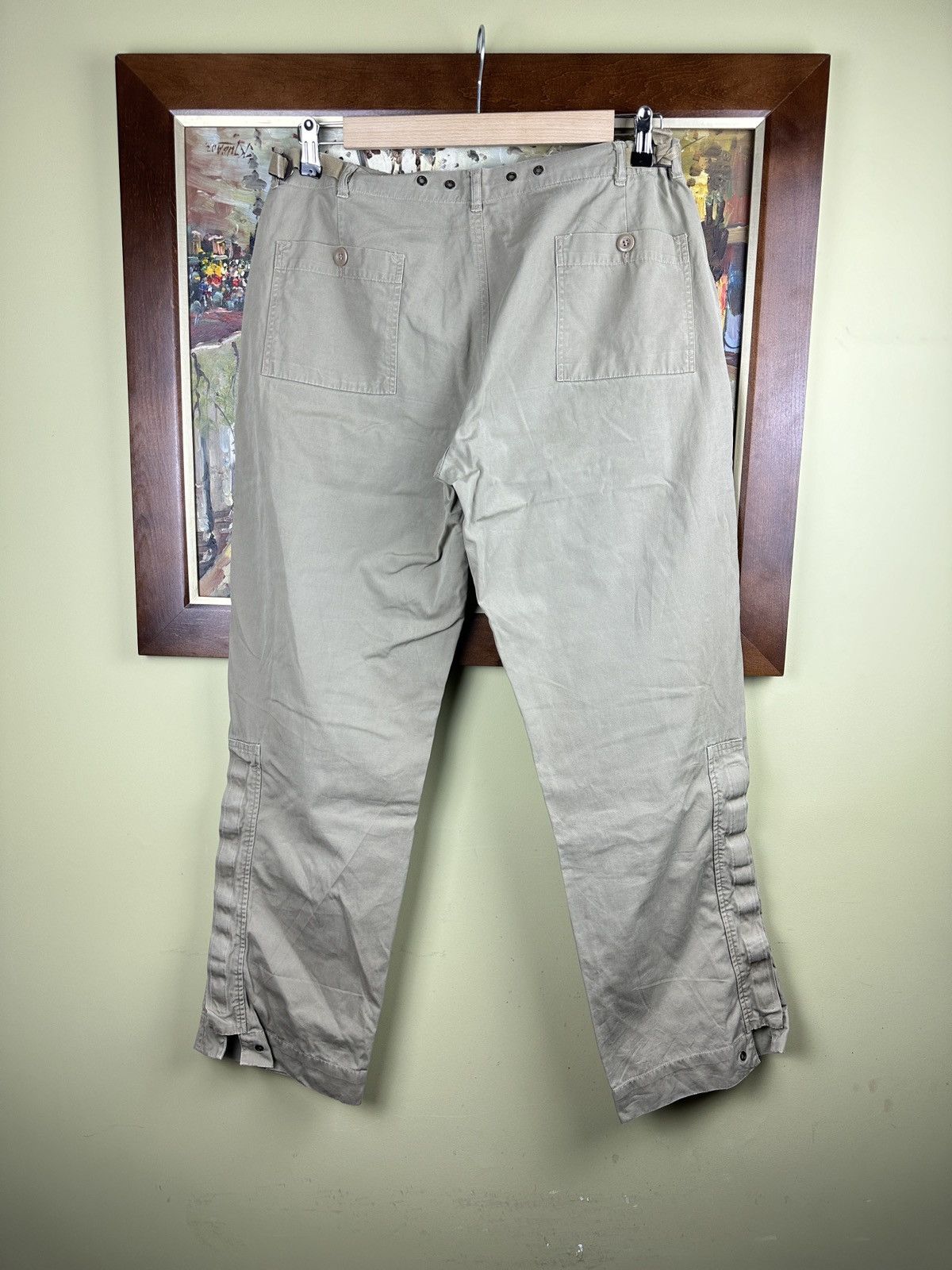Japanese Brand Vintage 2000s cargo parachute wide trousers pants Size US 36 / EU 52 - 6 Thumbnail