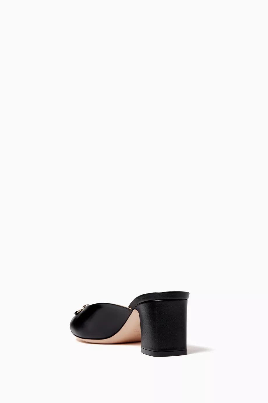 Gucci o1loc1c0426 816607 Women's Horsebit Slides in Black Size US 8 / IT 38 - 3 Thumbnail