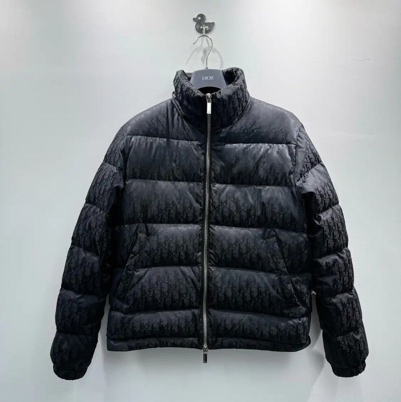 Dior Men's Black Cashmere Blend Down Jacket 0089