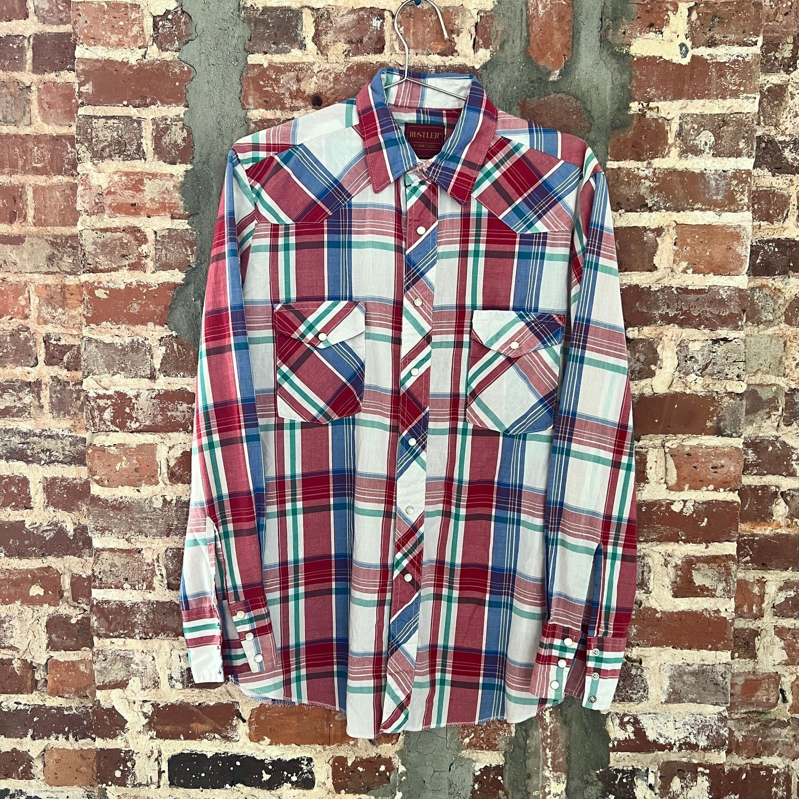 Rustler VTG Men's Rustler Pearl Snap Shirt L 22x29 Size US L / EU 52-54 / 3 - 4 Thumbnail