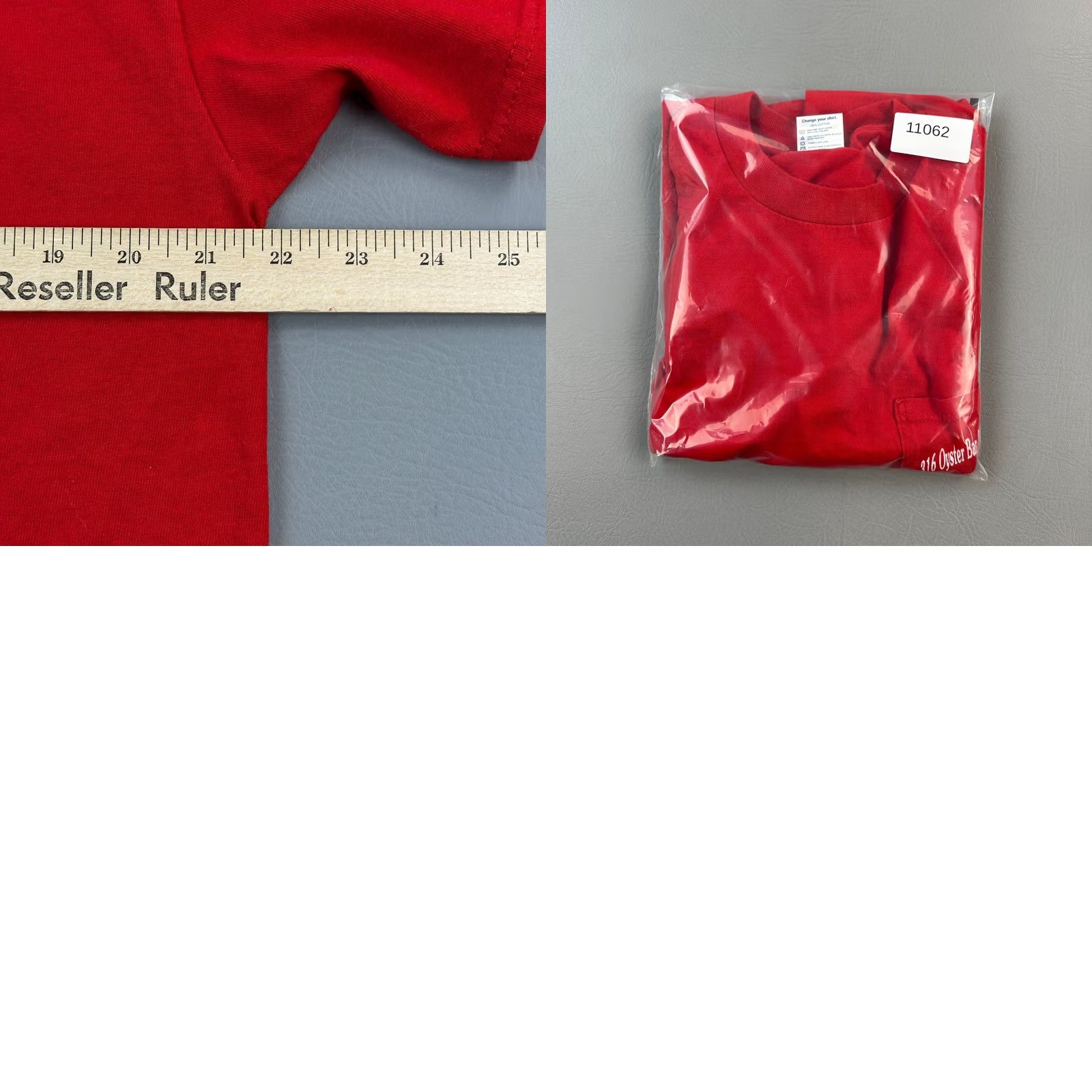 Delta Vintage Delta Pro Weight Shirt Mens Large Red 316 Oyster Bar NC Pocket Tee Y2K Size US L / EU 52-54 / 3 - 8 Thumbnail