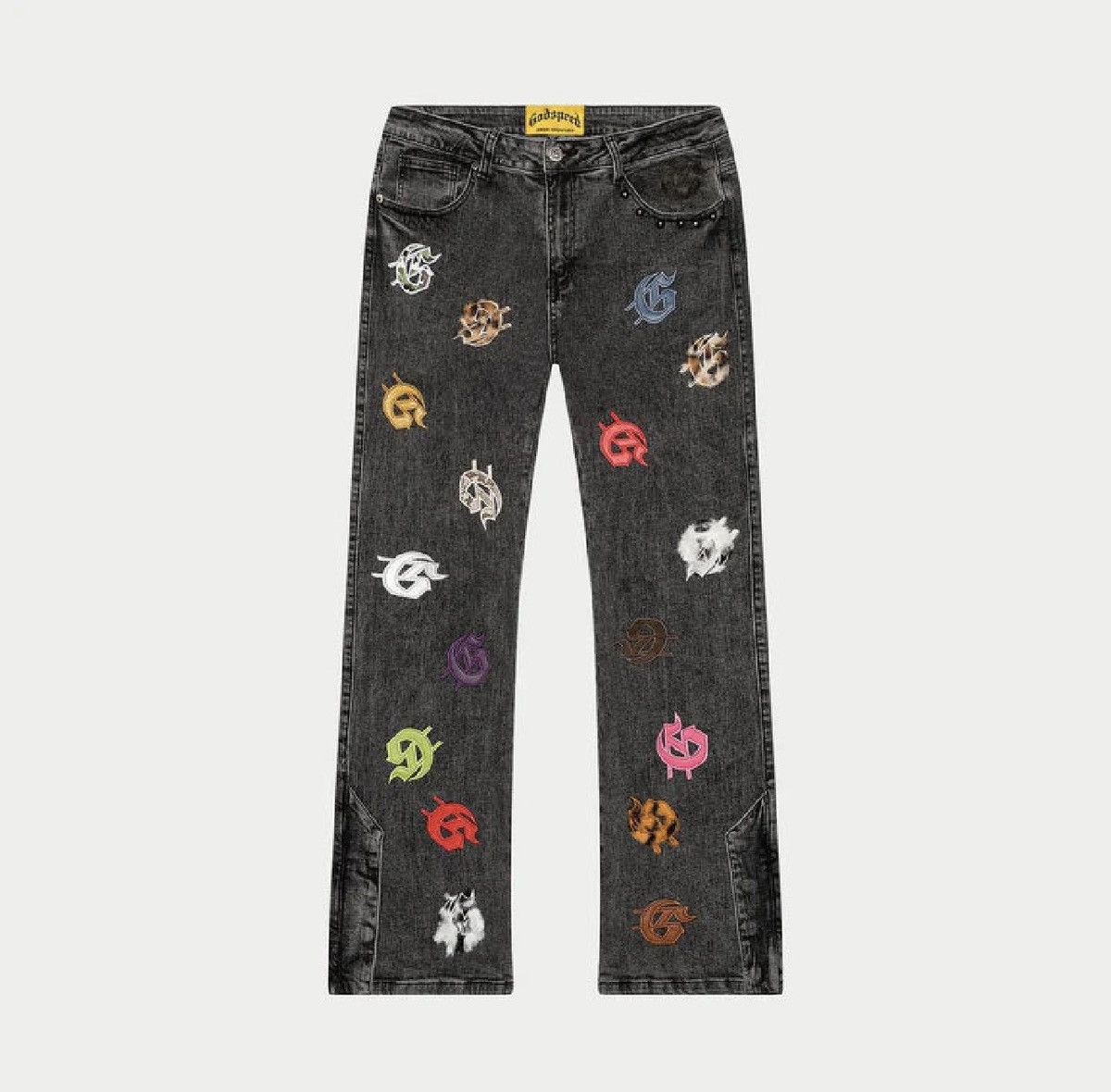 Godspeed 'Infinity Denim' Grey & Multicolor Wash Jeans