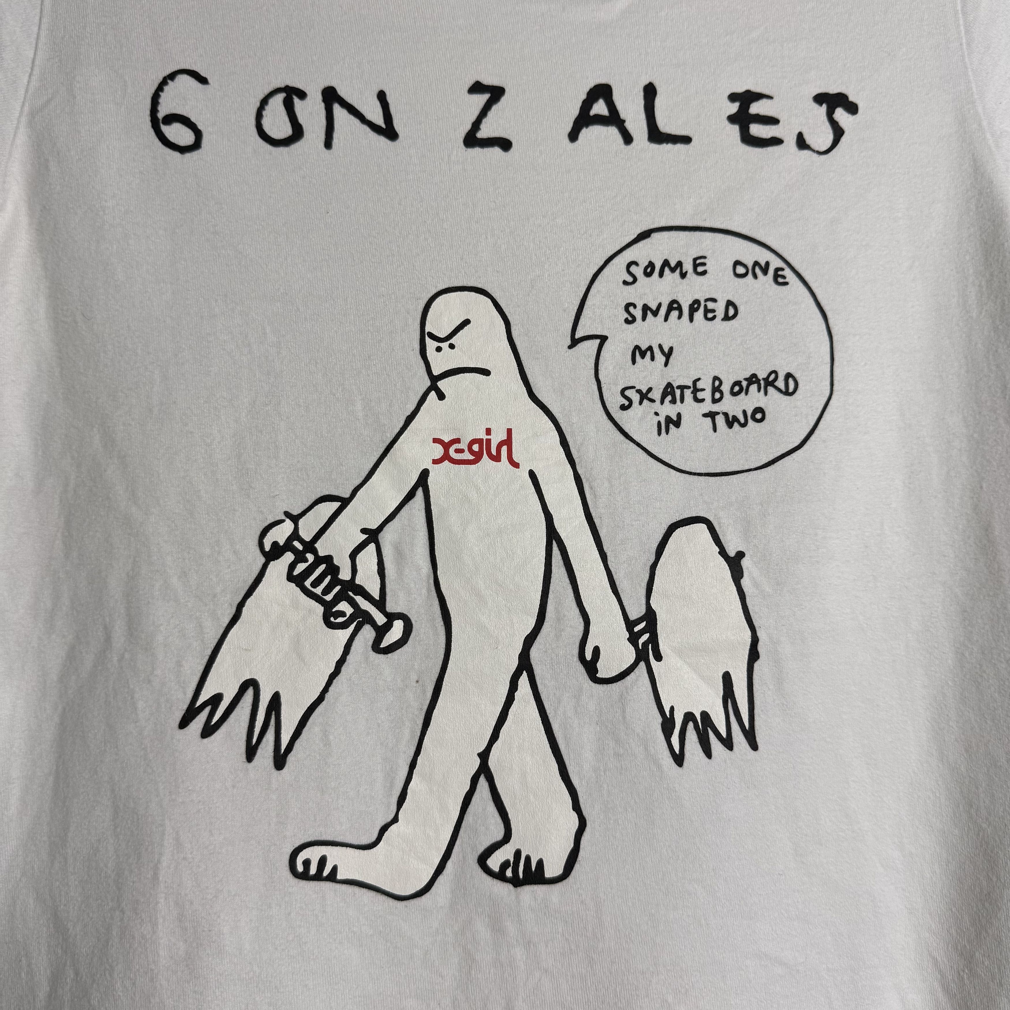 X-Girl 🔥RARE🔥X-Girl x Mark Gonzales Streetwear T-shirt Size XS / US 0-2 / IT 36-38 - 2 Thumbnail