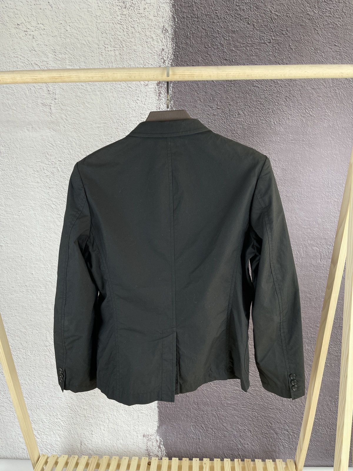 Comme des Garcons Comme des Garçons Homme 10SS black patched style blazer Size 38R - 8 Thumbnail