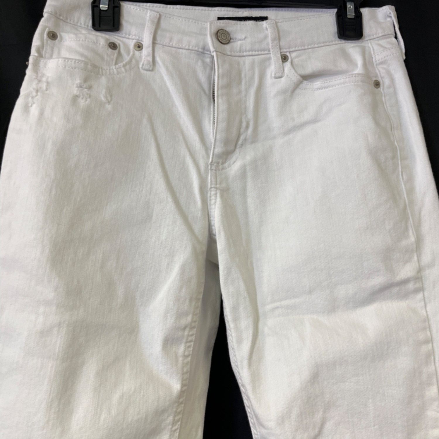 Banana Republic Banana Republic Women's White Pants/Girlfriend Jeans Sz 27/4 Size 27" / US 4 / IT 40 - 2 Thumbnail