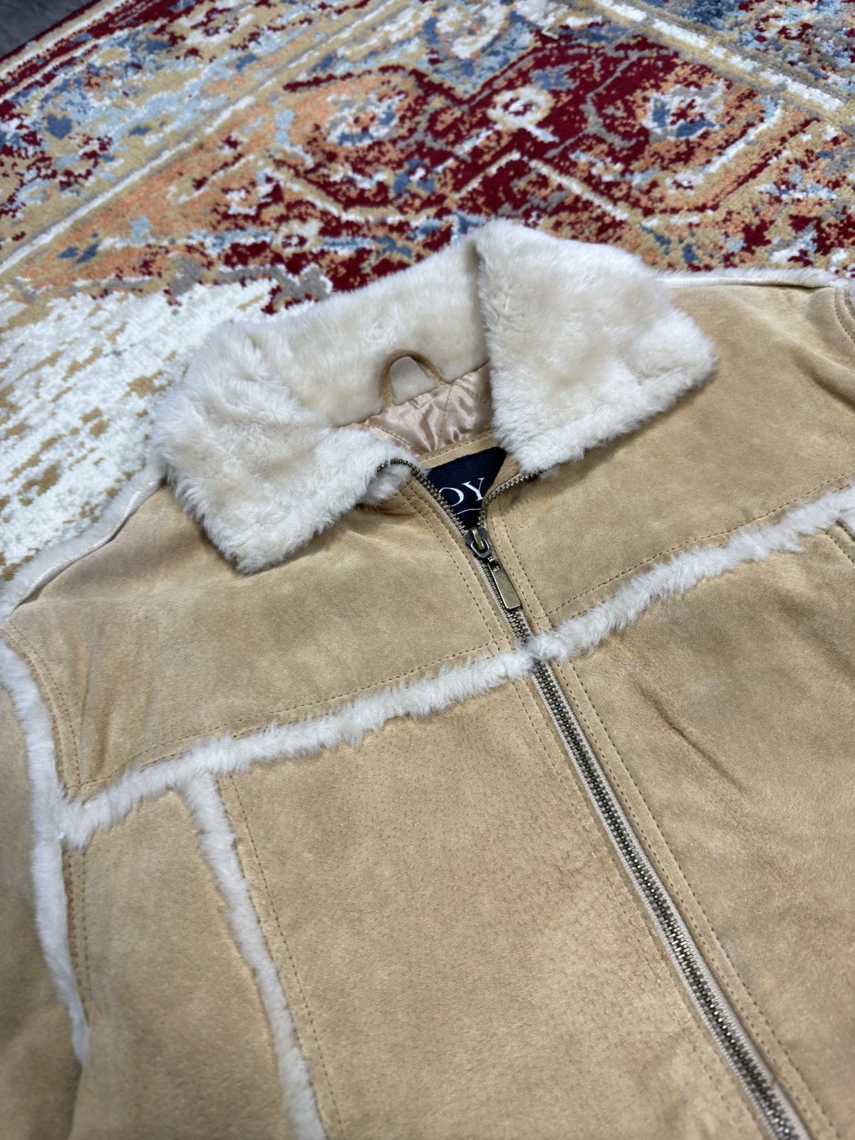 If Six Was Nine × Japanese Brand × Le Grande Bleu (L.G.B.) BOXY Y2K Leather Fur Jacket Vintage cropped like Balenciaga Size US S / EU 44-46 / 1 - 3 Thumbnail
