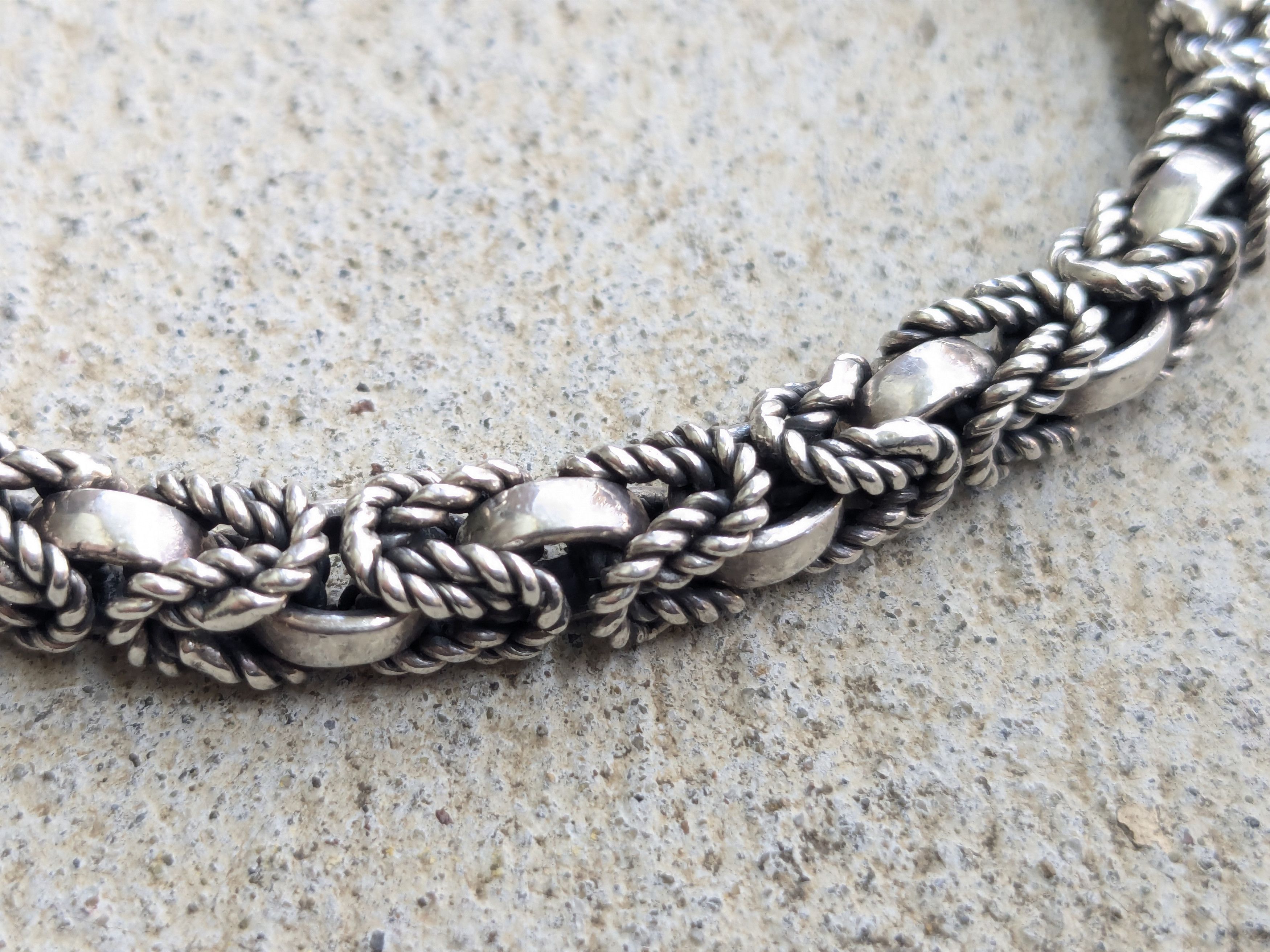 Jewelry Vintage Sterling Silver Bracelet Byzantine 8.25" Biker Punk Size ONE SIZE - 11 Thumbnail