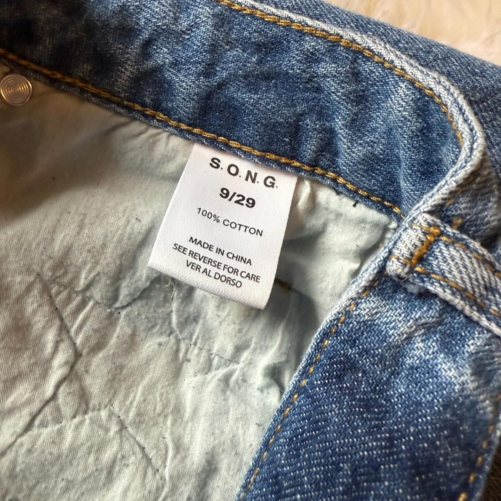 Sonia Rykiel S.O.N.G. Women's Wide Leg Jeans with Star Print Size 29" - 3 Thumbnail