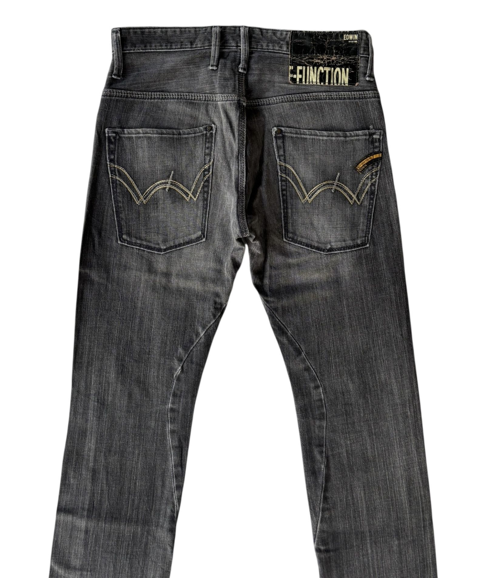 Edwin Edwin E-Function Black Faded Denim Distress Size US 30 / EU 46 - 6 Thumbnail