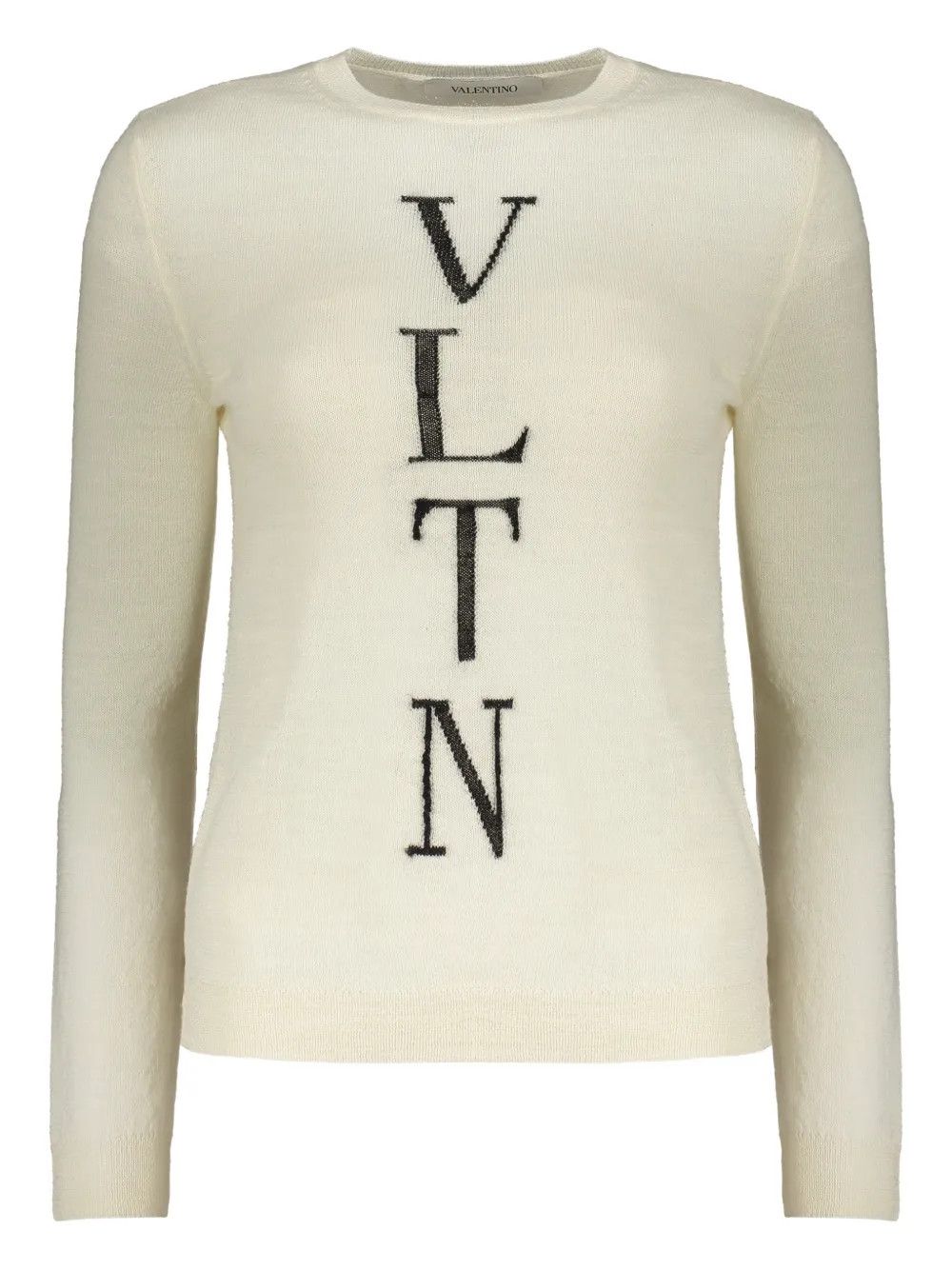 Valentino o1y0326 Crewneck Sweater in Ivory Size M / US 6-8 / IT 42-44 - 1 Thumbnail