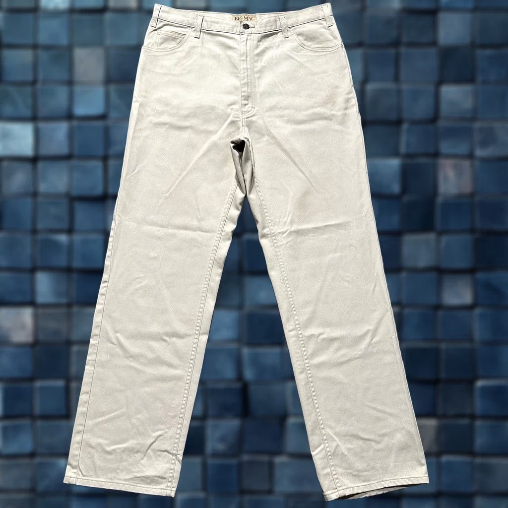 JCPenney VINTAGE Big Mac PANTS Men 38x36 Khaki Straight Leg Workwear 90s Jeans Chino 80s USA Boys Mens Womens Size US 38 / EU 54 - 1 Thumbnail