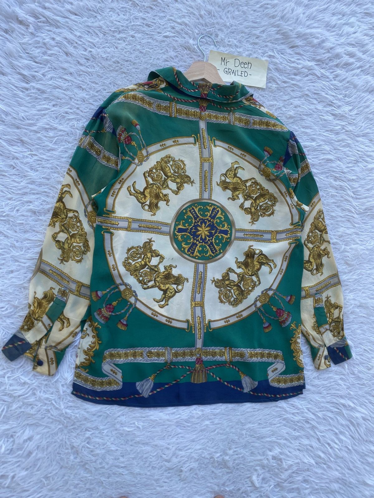 Vintage Rare Vintage Gianna Italy Silk Blouse Size M / US 6-8 / IT 42-44 - 15 Thumbnail