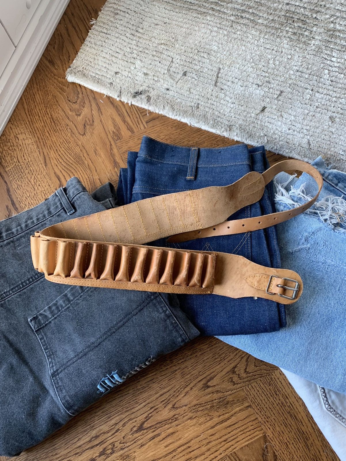 Japanese Brand × Vintage Vintage Shotgun Shell Ammo Belt Leather Hunting Utility USA Size ONE SIZE - 2 Thumbnail