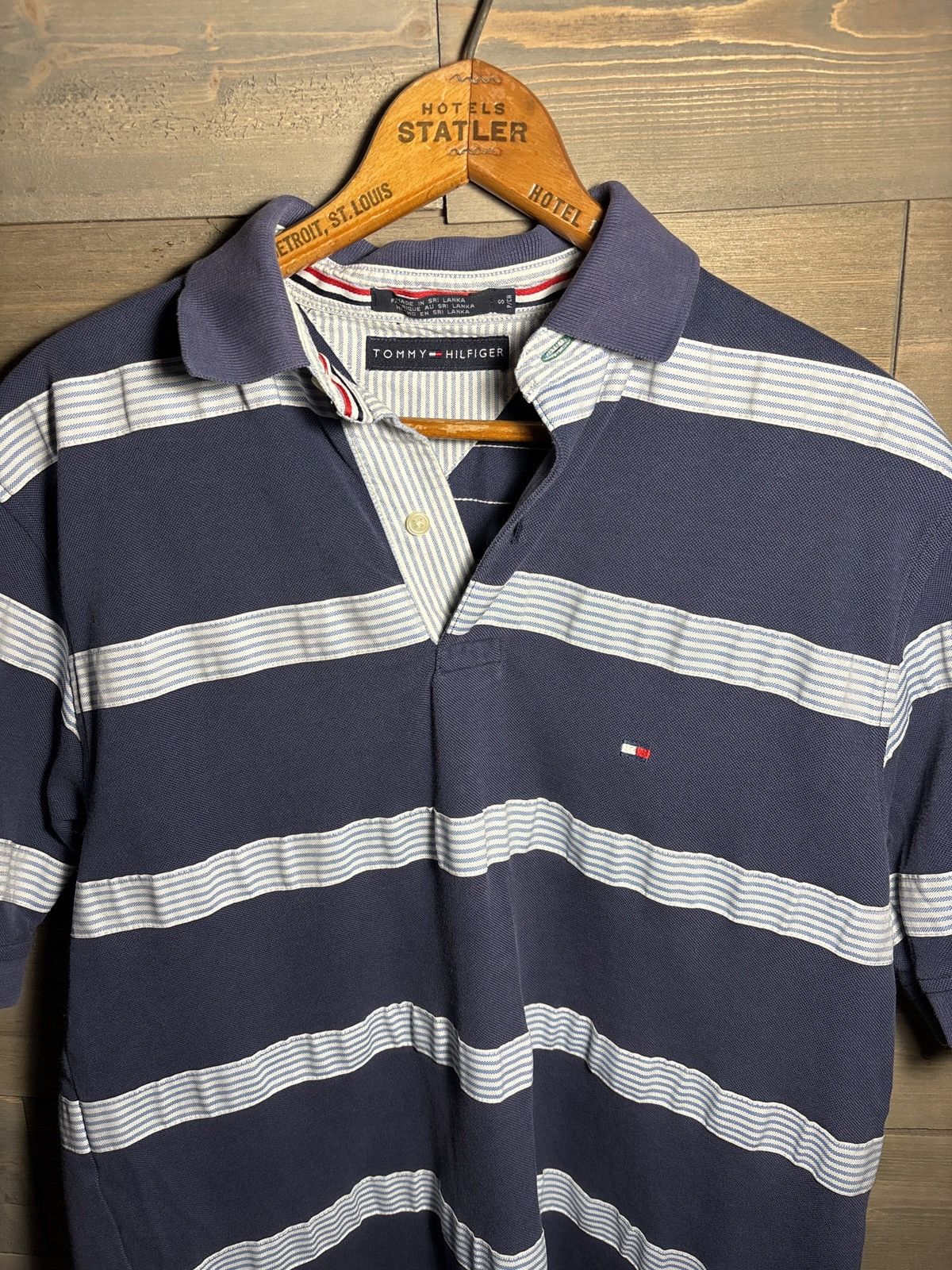 Tommy Hilfiger Y2K Blue Golfer polo shirt vintage prep style(small) Size US S / EU 44-46 / 1 - 1 Thumbnail