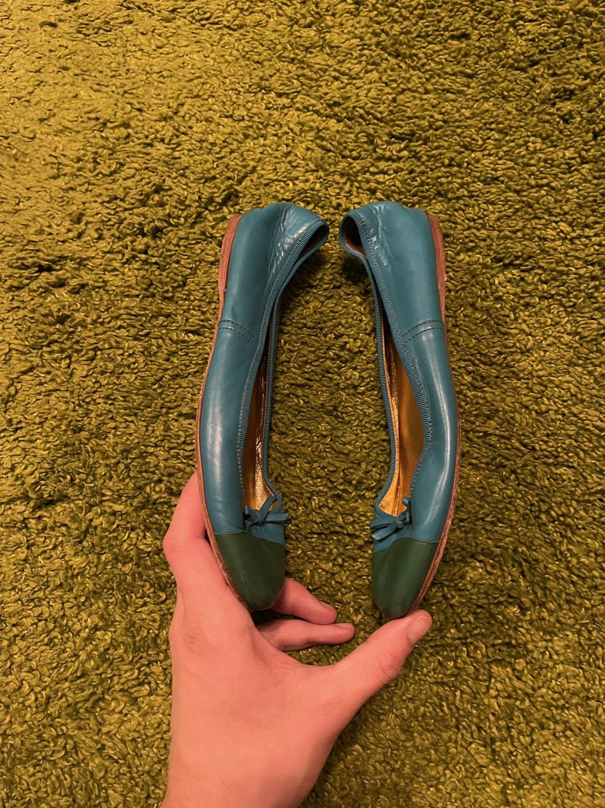 Prada × Vintage Prada 2000s vintage real leather ballet flats Size US 6 / IT 36 - 4 Thumbnail