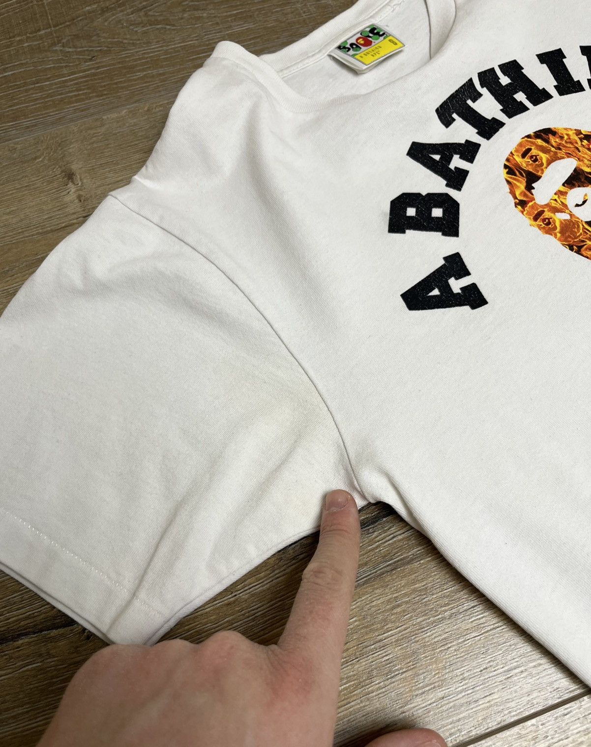 Bape Bape Flame College T-Shirt Size US S / EU 44-46 / 1 - 10 Thumbnail
