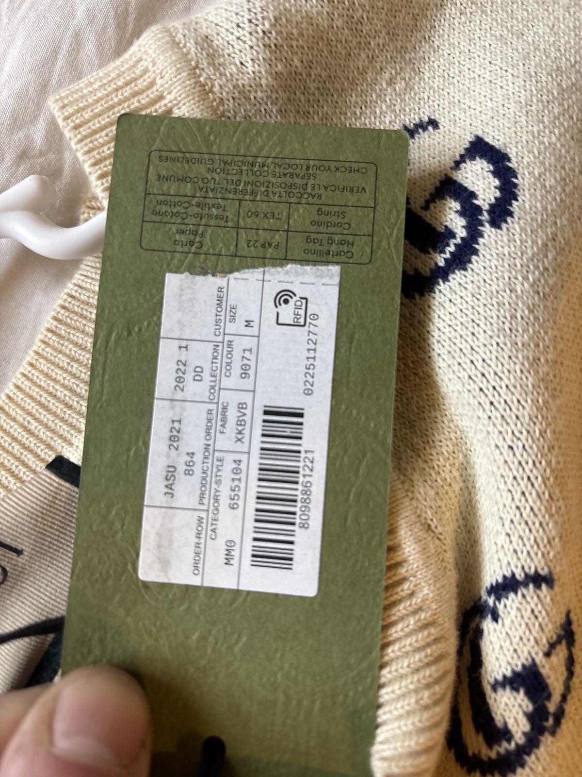 Gucci Gucci v neck monogram sweater Size US M / EU 48-50 / 2 - 2 Thumbnail