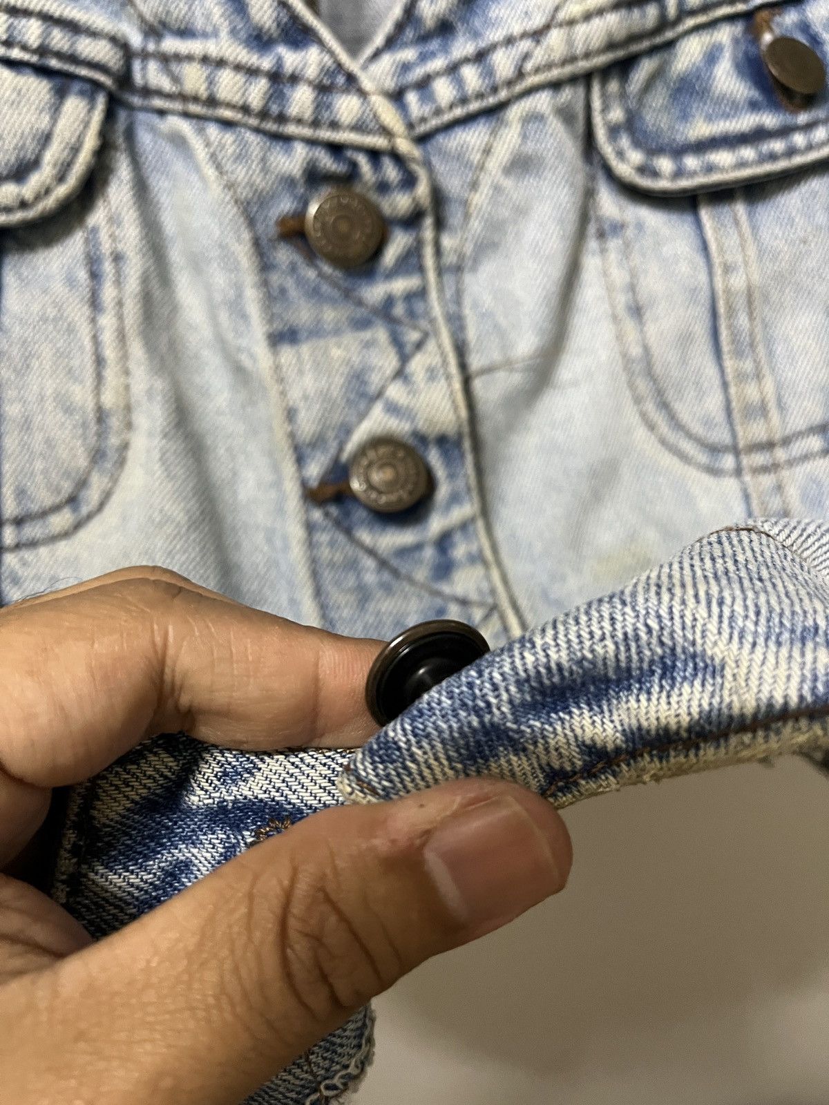 Lee 80s Lee Denim Vest 🇺🇸 Size S / US 4 / IT 40 - 7 Thumbnail