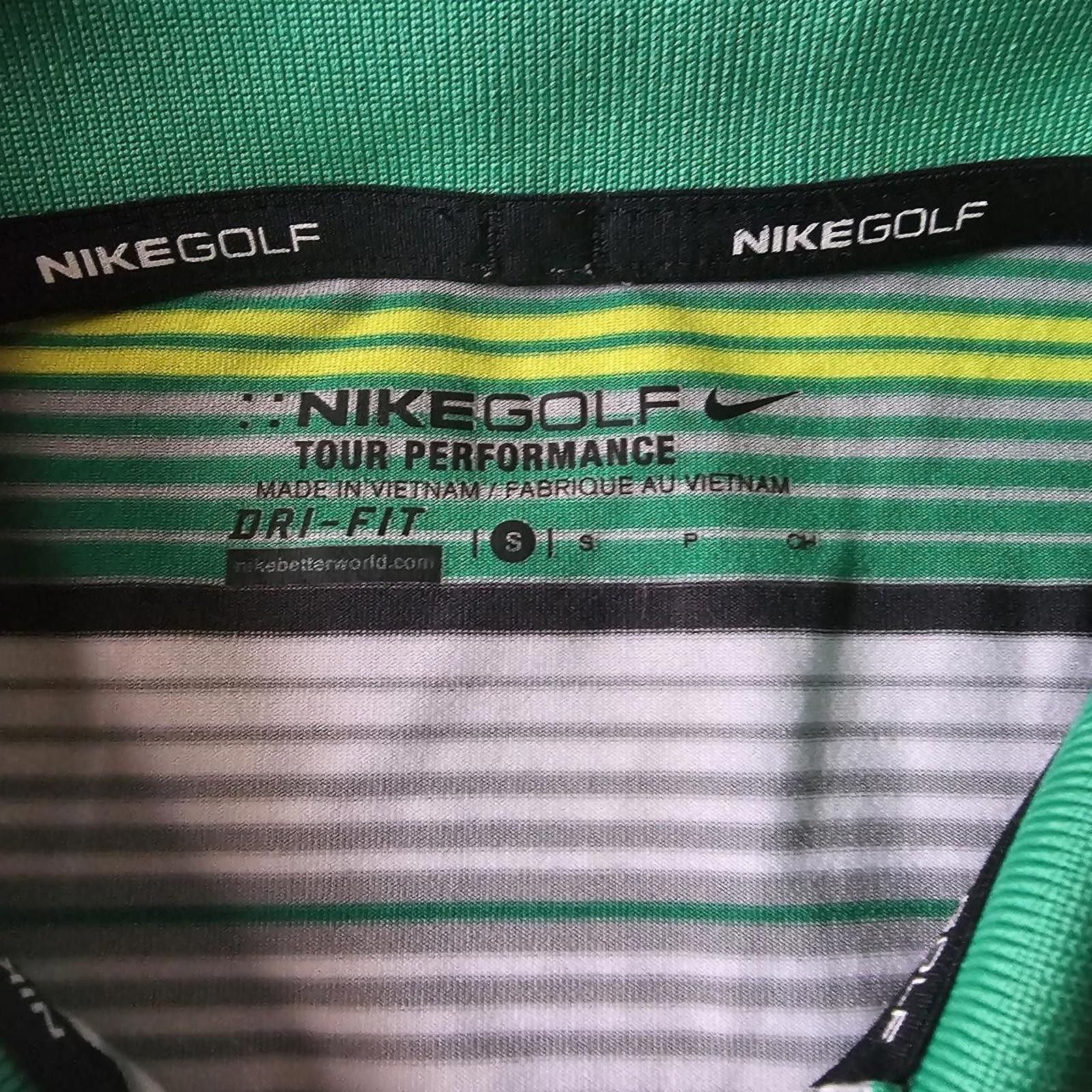 Nike Nike Men's Yellow and Green Polo Shirt Size US S / EU 44-46 / 1 - 2 Thumbnail